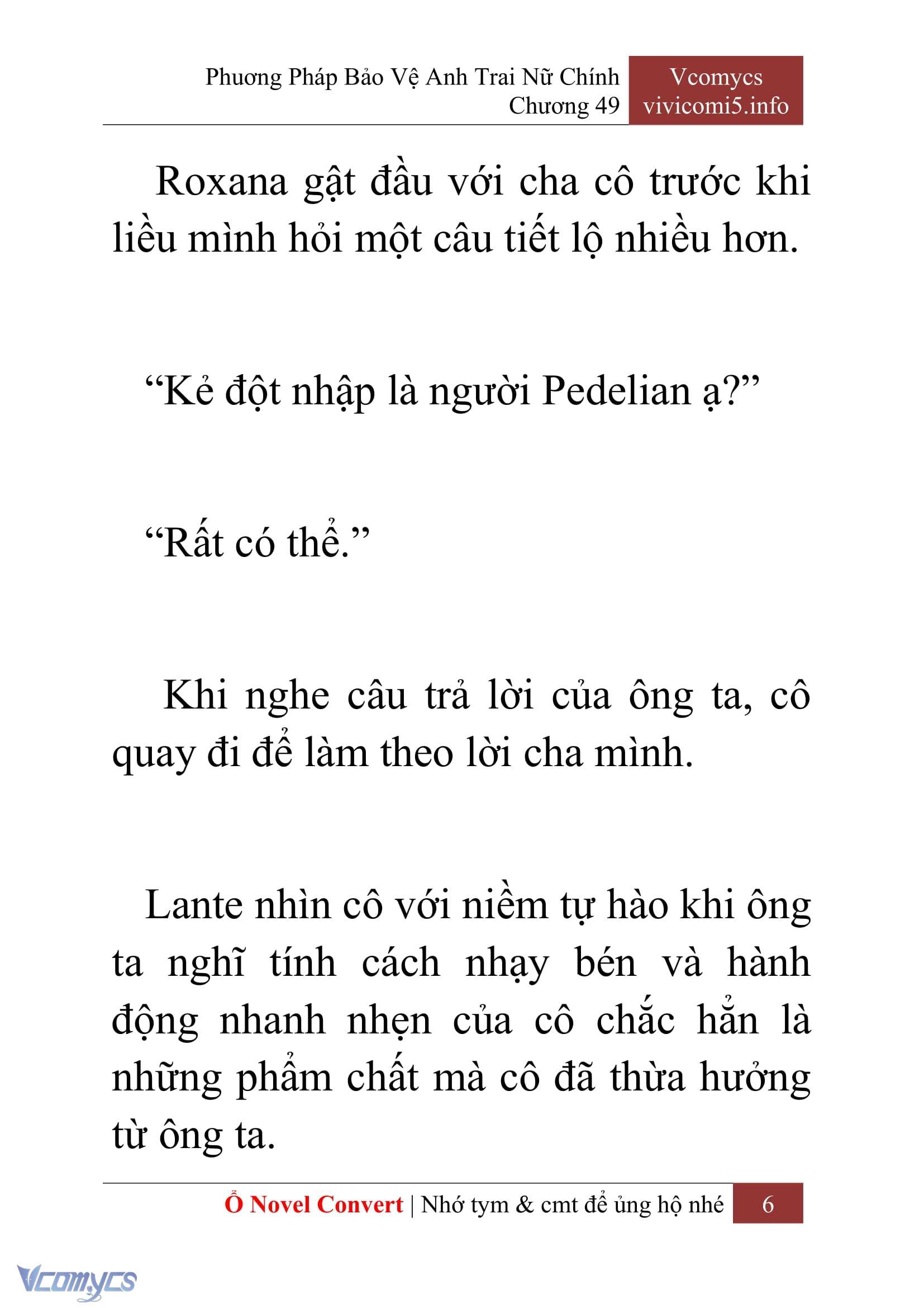 [Novel] Phương Pháp Bảo Vệ Anh Trai Nữ Chính Chap 49 - Next Chap 50