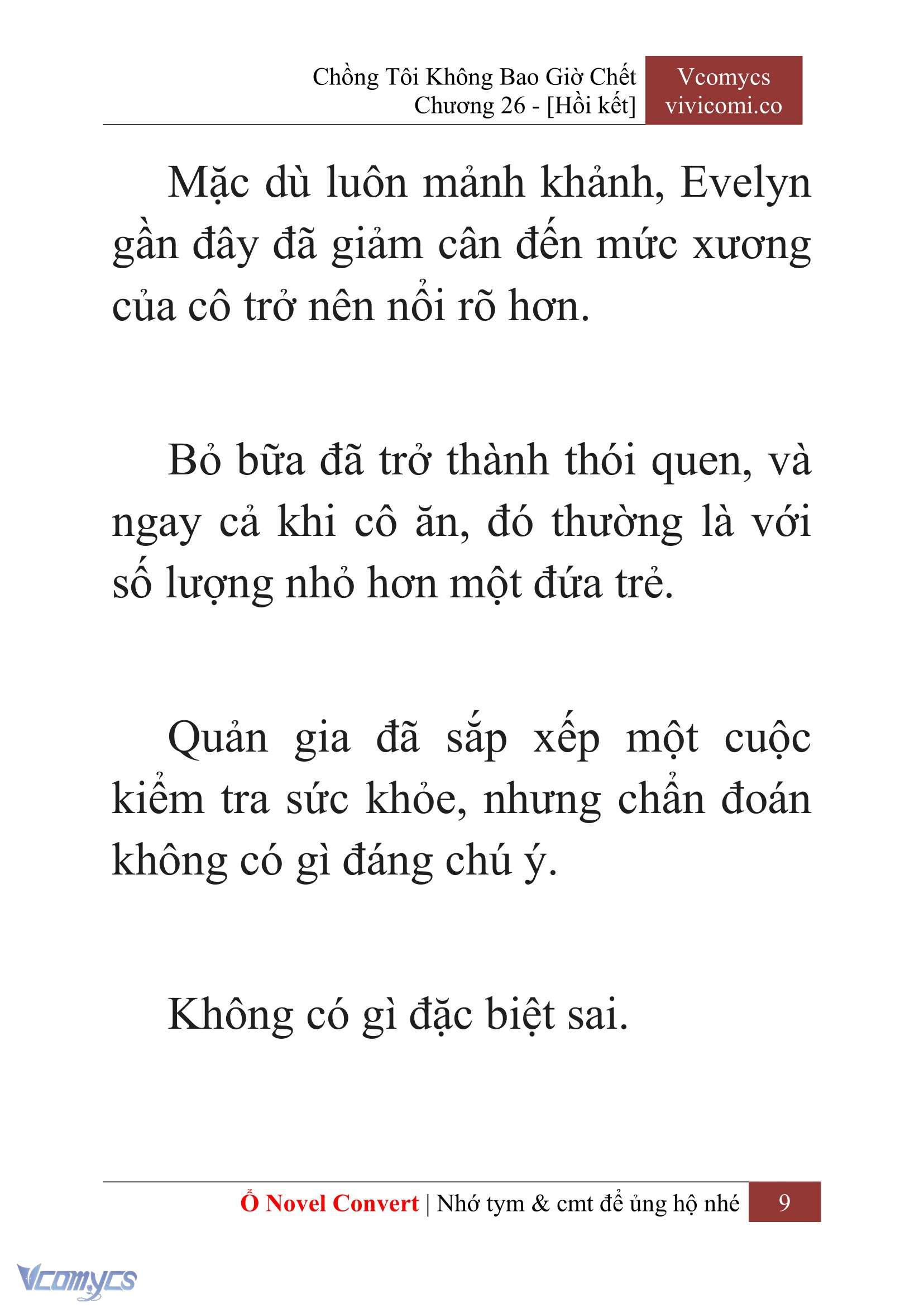 [Novel] Chồng Tôi Không Bao Giờ Chết Chap 26 - Trang 2