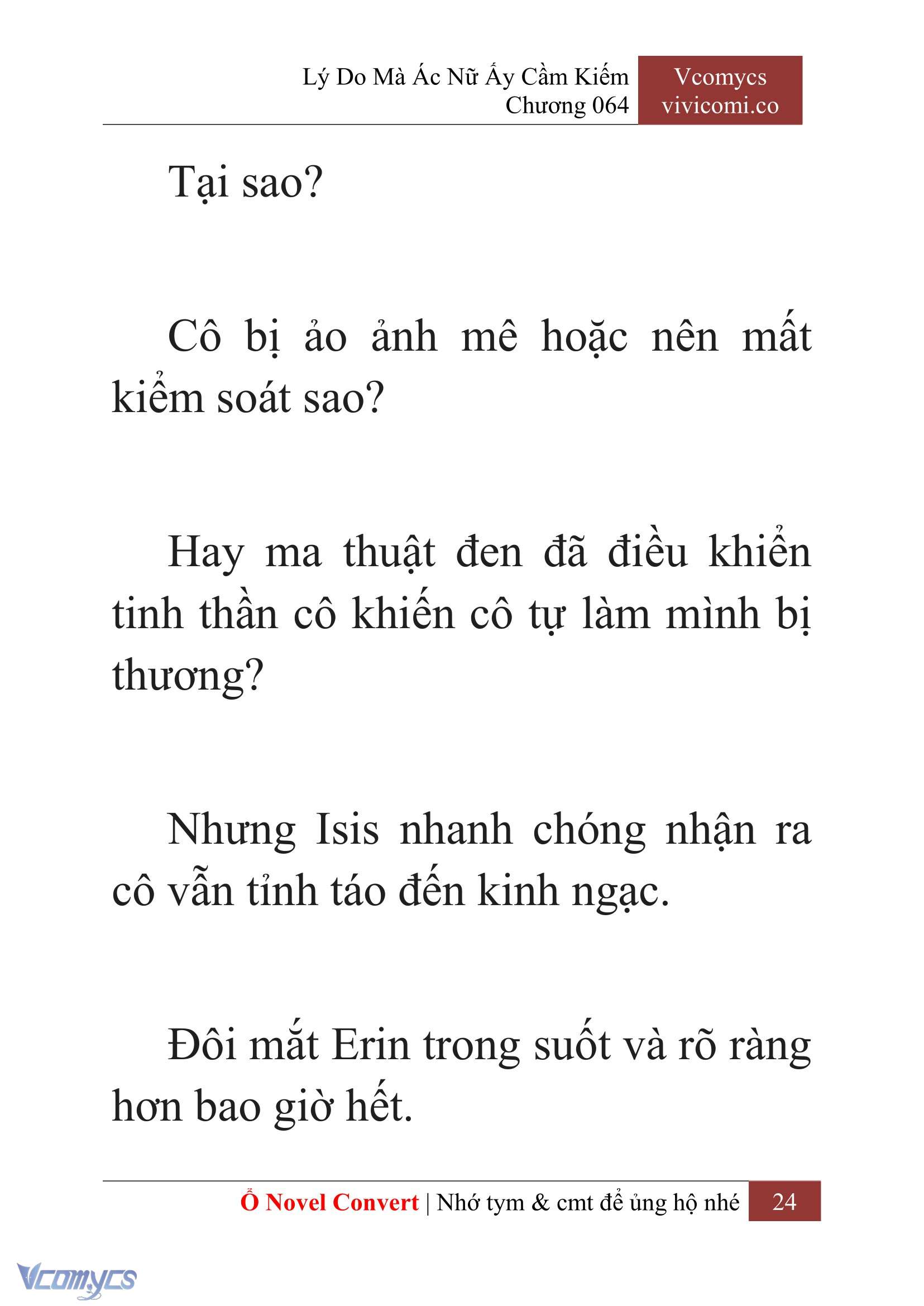 [Novel] Lý Do Mà Ác Nữ Ấy Cầm Kiếm Chap 64 - Next Chap 65