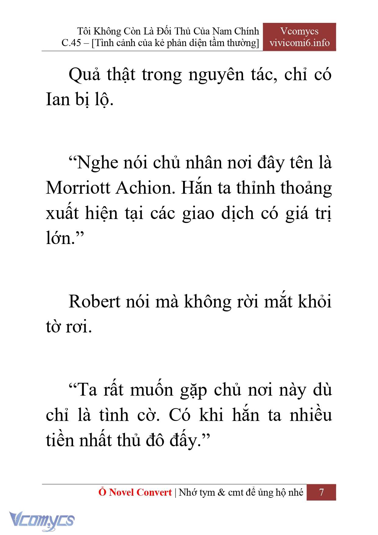 [Novel] Tôi Không Còn Là Đối Thủ Của Nam Chính Chap 45 - Trang 2