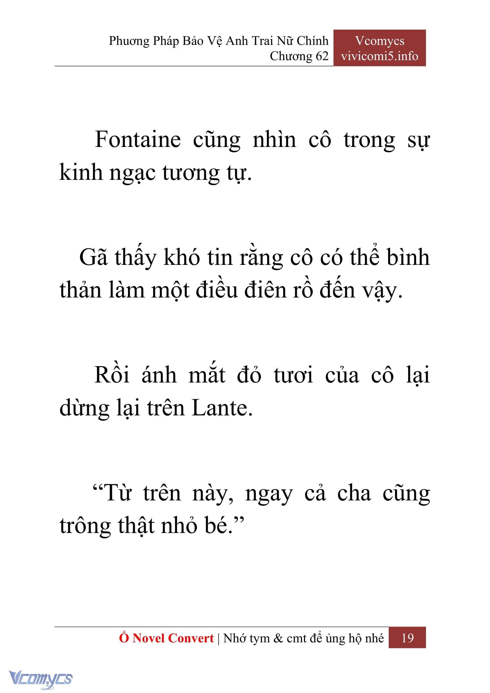 [Novel] Phương Pháp Bảo Vệ Anh Trai Nữ Chính Chap 62 - Next Chap 63