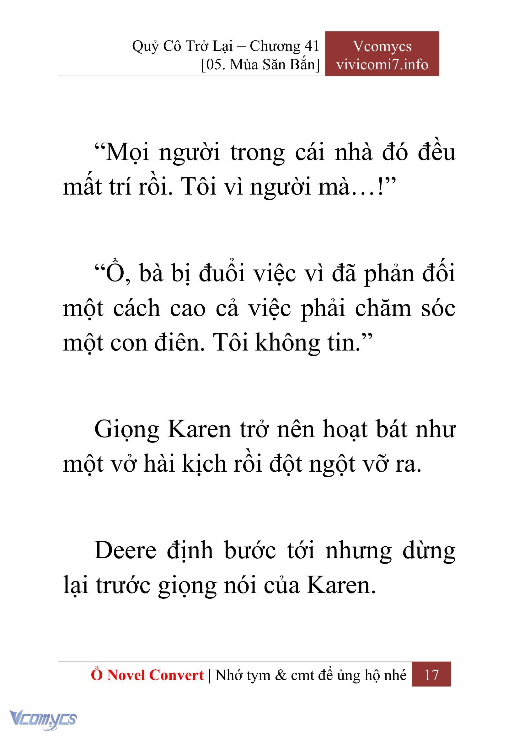 [Novel] Quý Cô Trở Lại Chap 41 - Next Chap 42