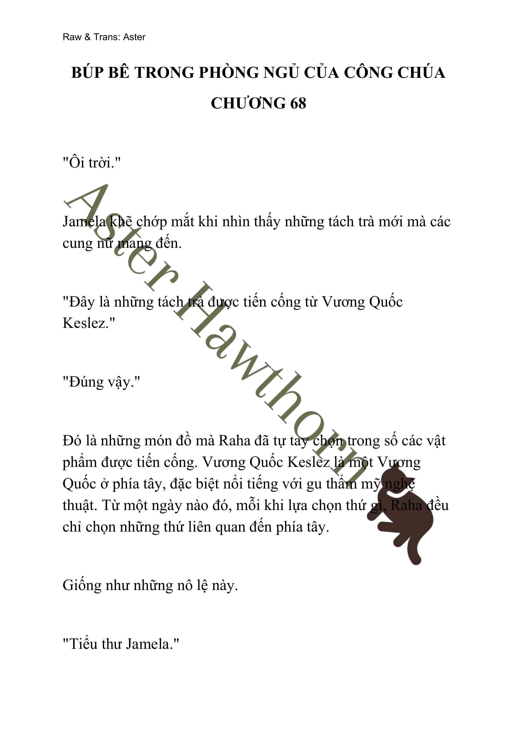 [NOVEL] Búp Bê Trong Phòng Ngủ Của Công Chúa Chap 68 - Next Chap 69