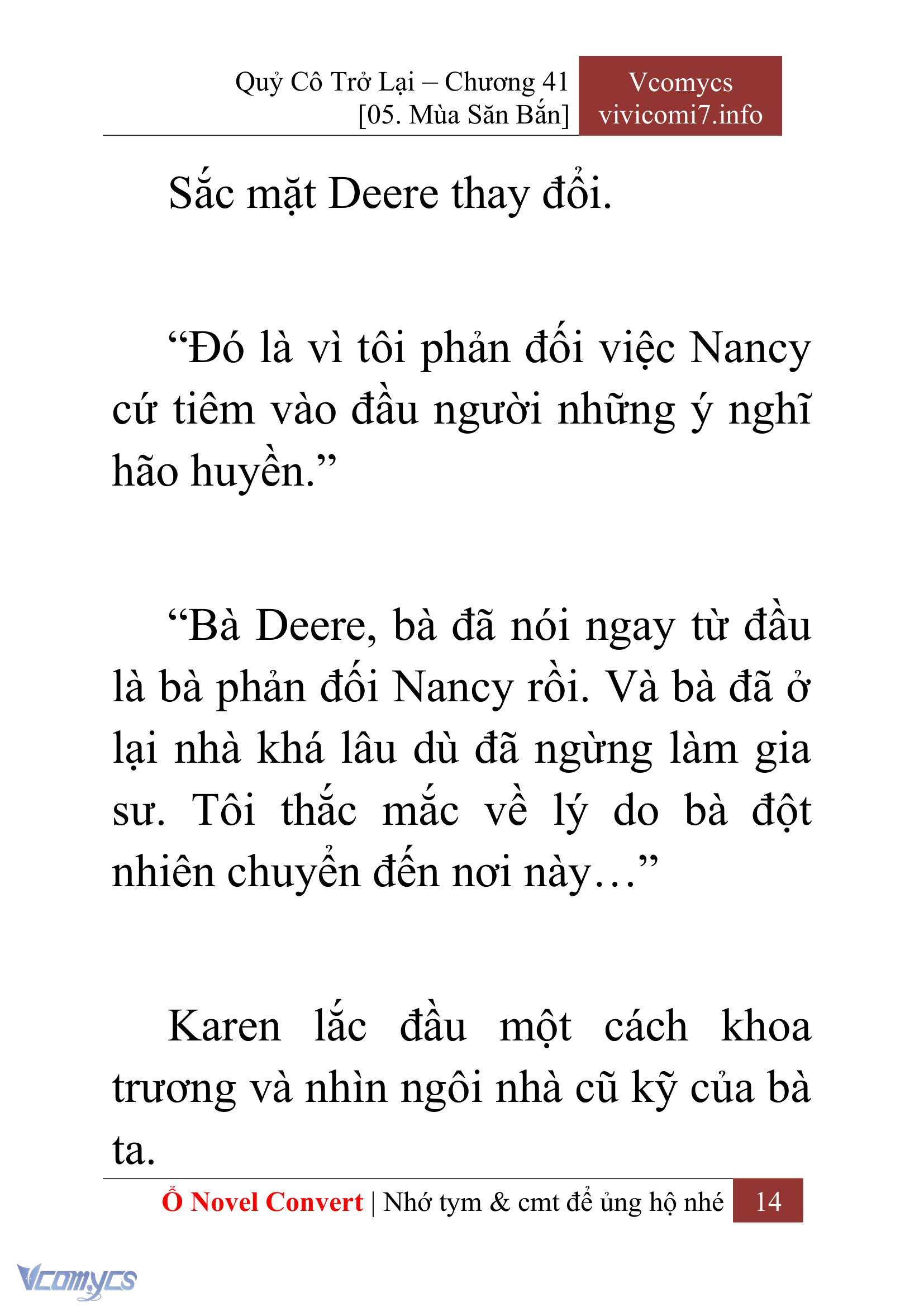 [Novel] Quý Cô Trở Lại Chap 41 - Next Chap 42