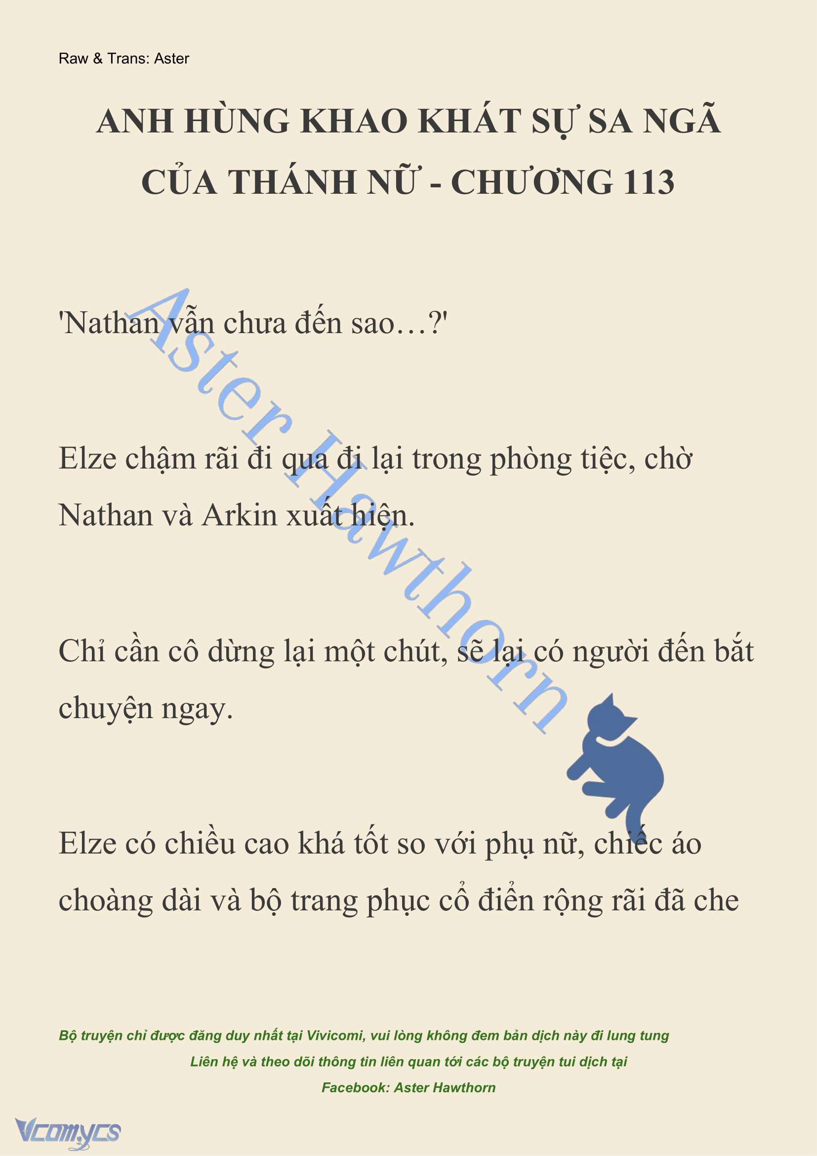 [NOVEL] Anh Hùng Khao Khát Sự Sa Ngã Của Thánh Nữ Chap 113 - Next Chap 114