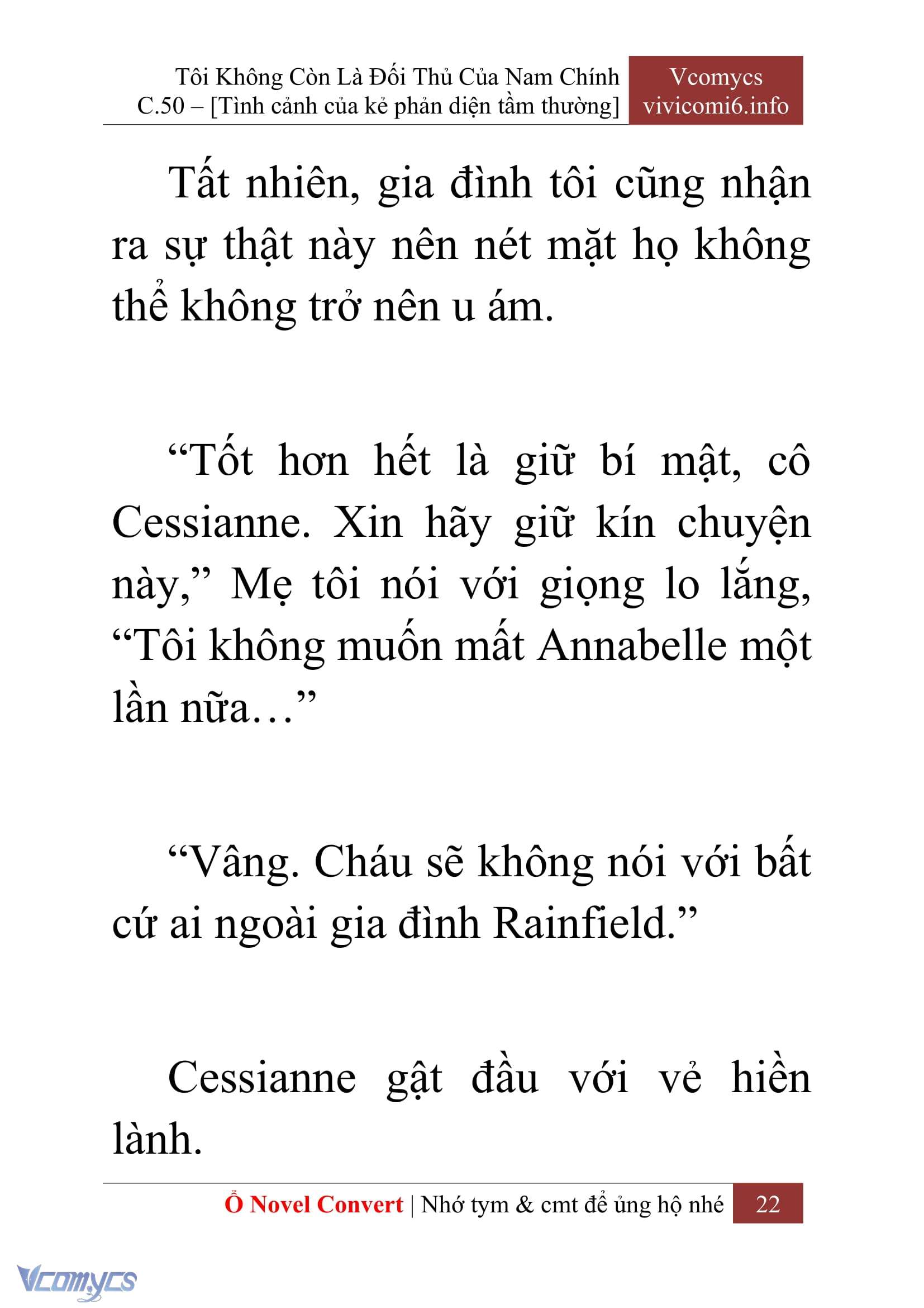 [Novel] Tôi Không Còn Là Đối Thủ Của Nam Chính Chap 50 - Trang 2