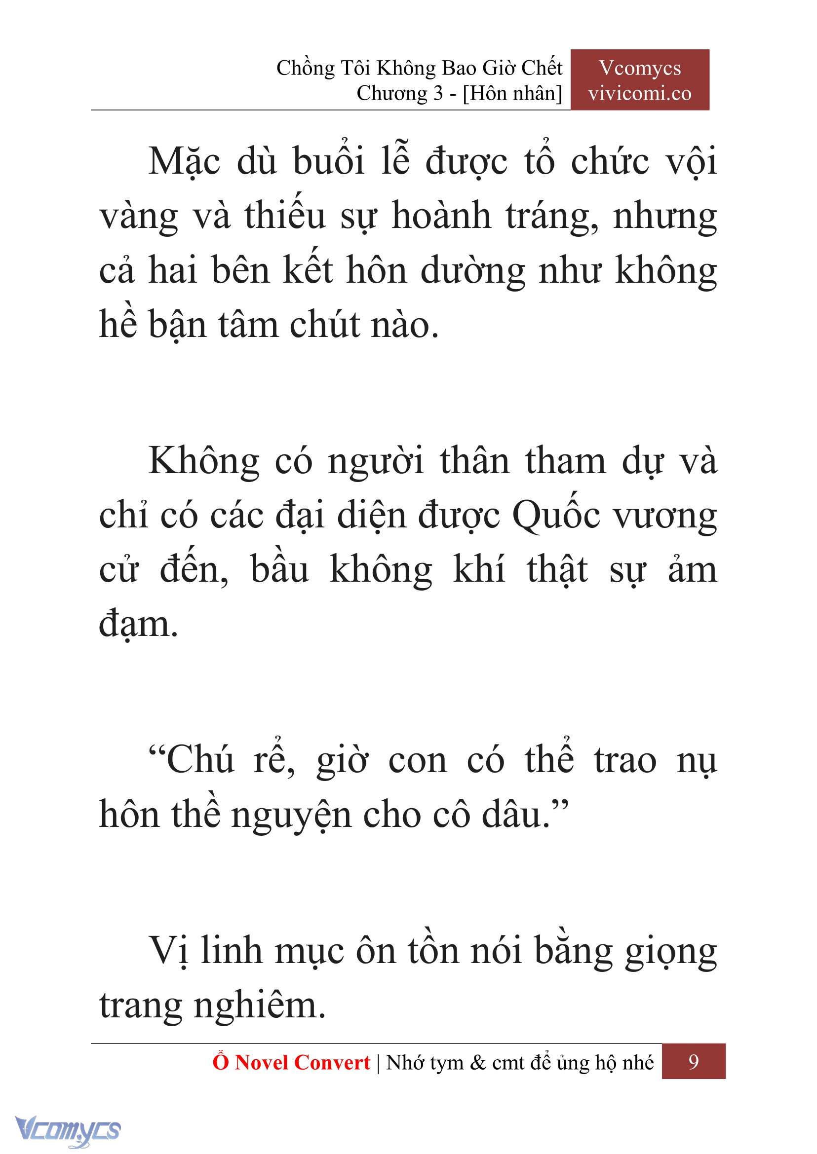 [Novel] Chồng Tôi Không Bao Giờ Chết Chap 3 - Next Chap 4