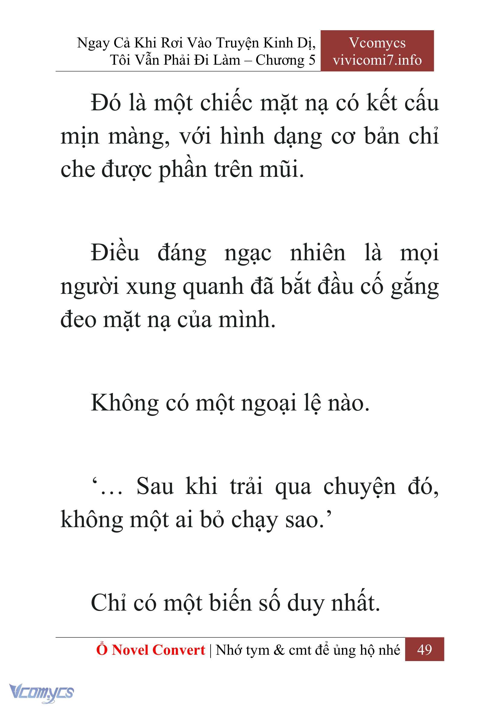 [Novel] Ngay Cả Khi Rơi Vào Truyện Kinh Dị, Tôi Vẫn Phải Đi Làm Chap 5 - Next Chap 6