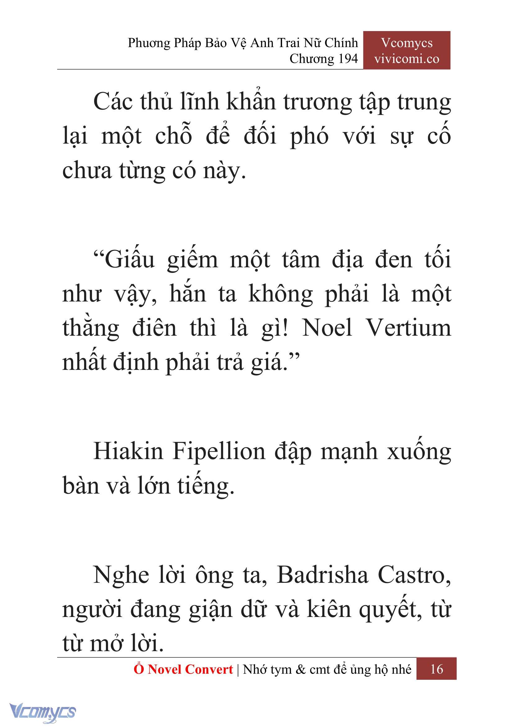 [Novel] Phương Pháp Bảo Vệ Anh Trai Nữ Chính Chap 194 - Trang 2