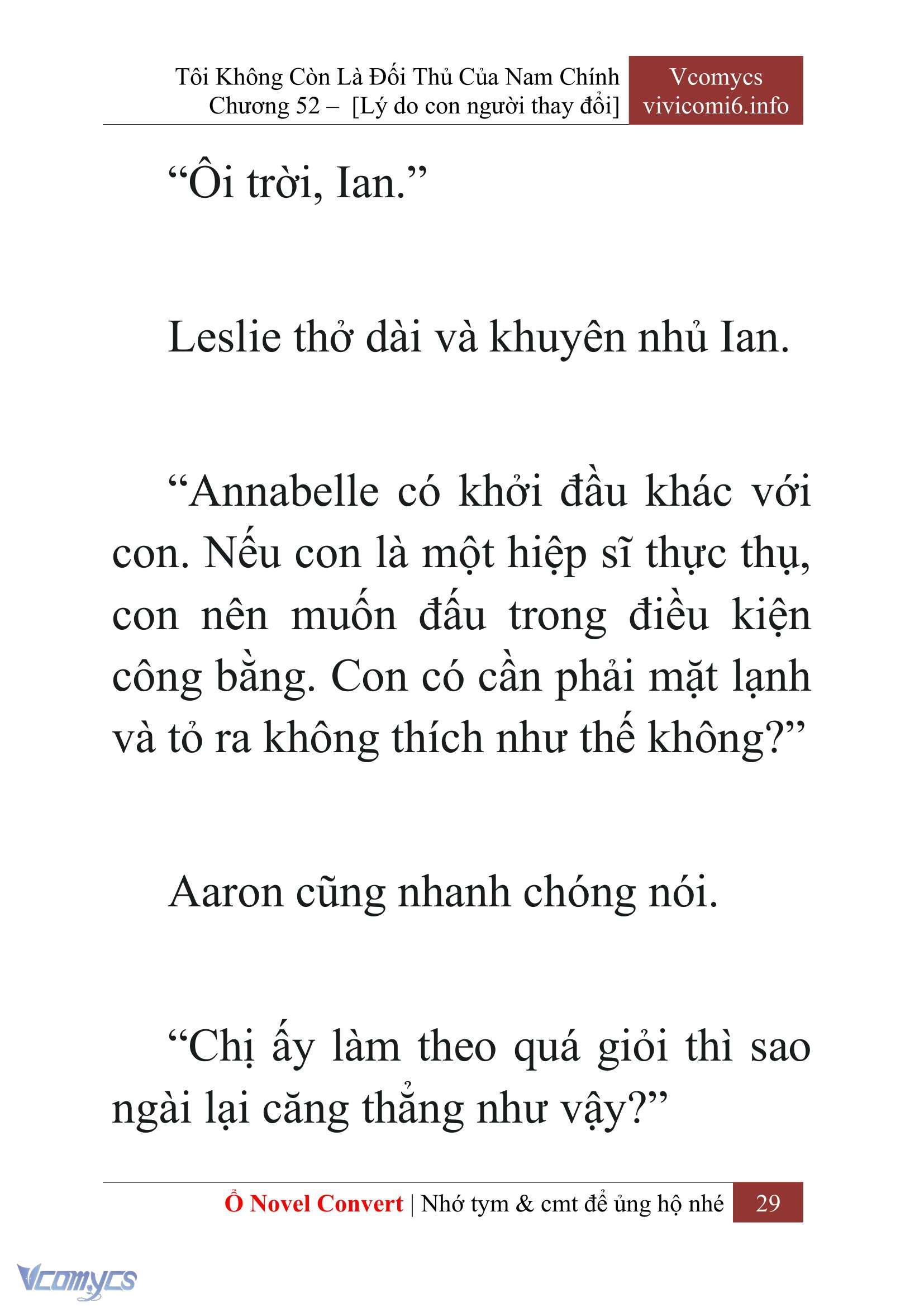 [Novel] Tôi Không Còn Là Đối Thủ Của Nam Chính Chap 52 - Trang 2