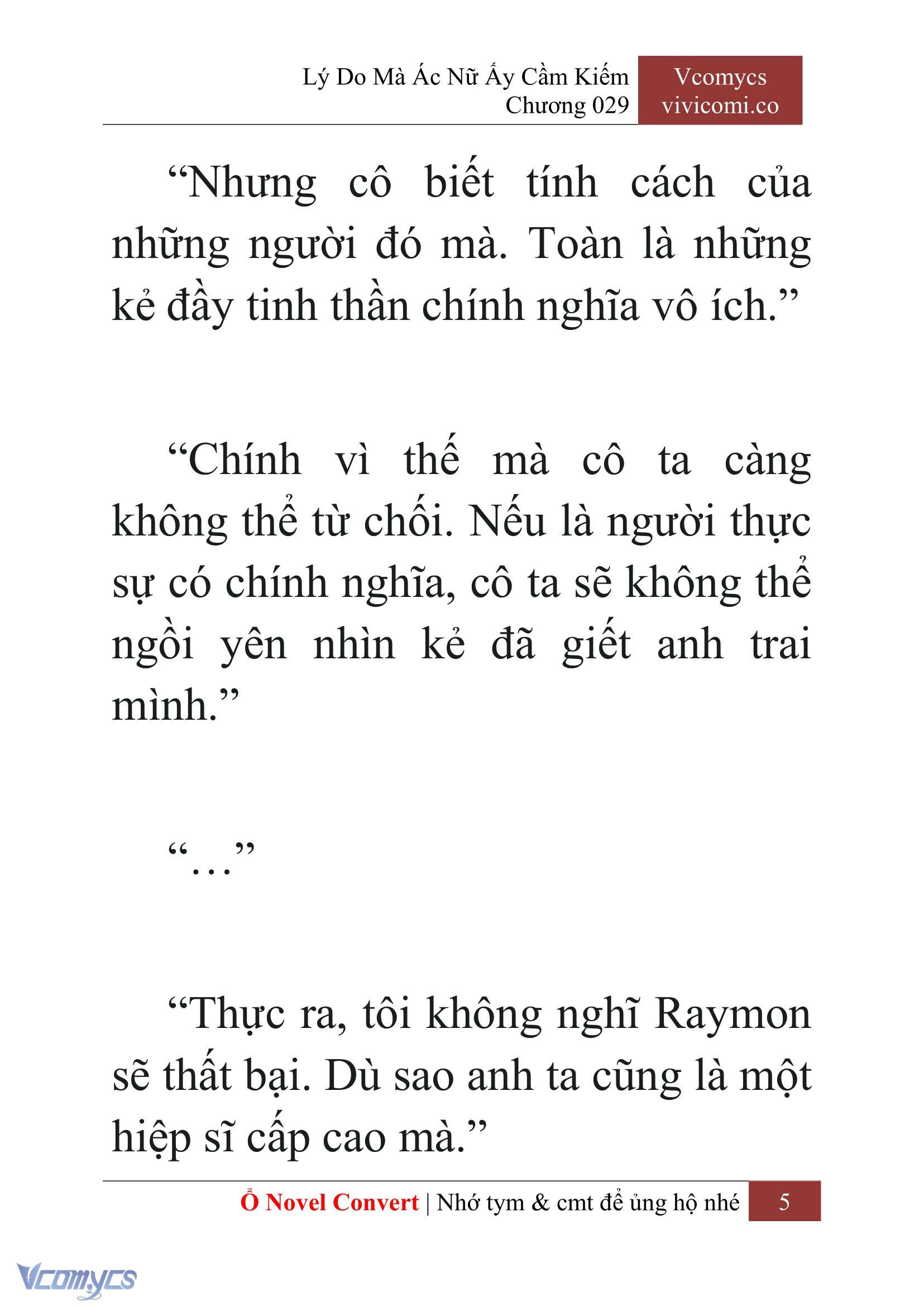 [Novel] Lý Do Mà Ác Nữ Ấy Cầm Kiếm Chap 29 - Next Chap 30