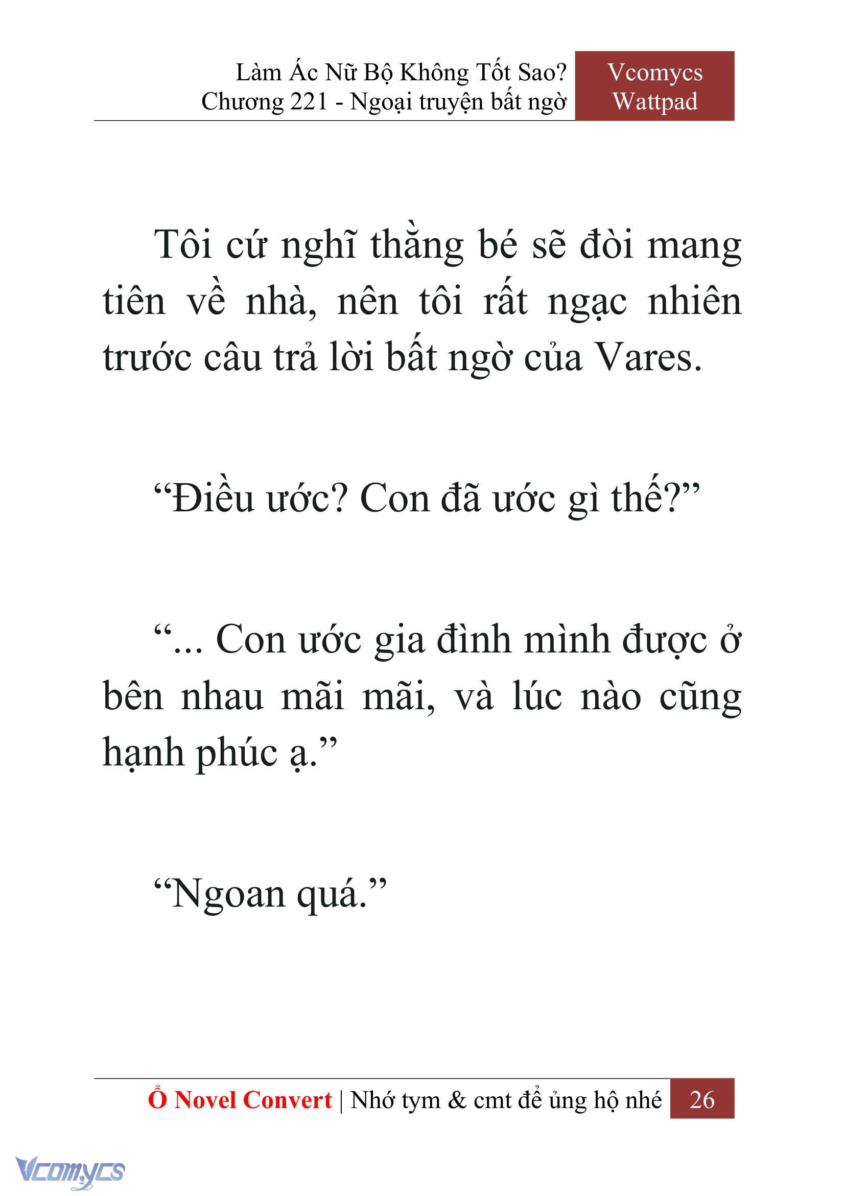 [Novel] Làm Ác Nữ Bộ Không Tốt Sao? Chap 221 - Next 