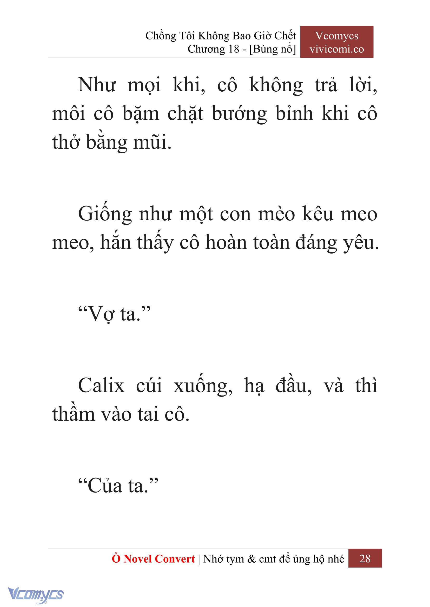 [Novel] Chồng Tôi Không Bao Giờ Chết Chap 18 - Trang 2