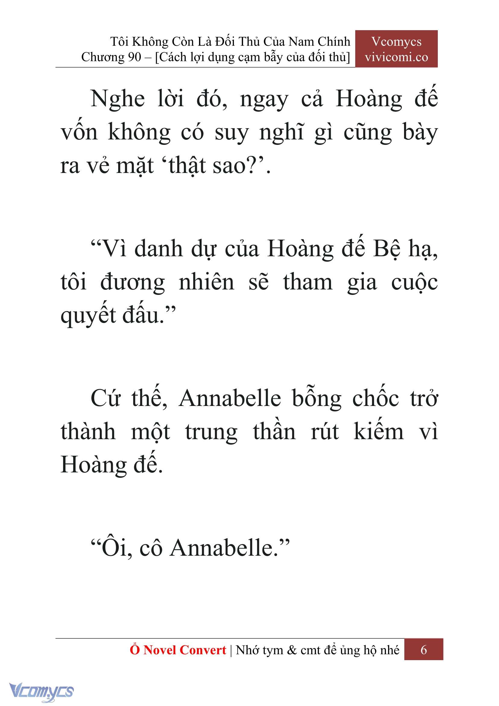 [Novel] Tôi Không Còn Là Đối Thủ Của Nam Chính Chap 90 - Trang 2