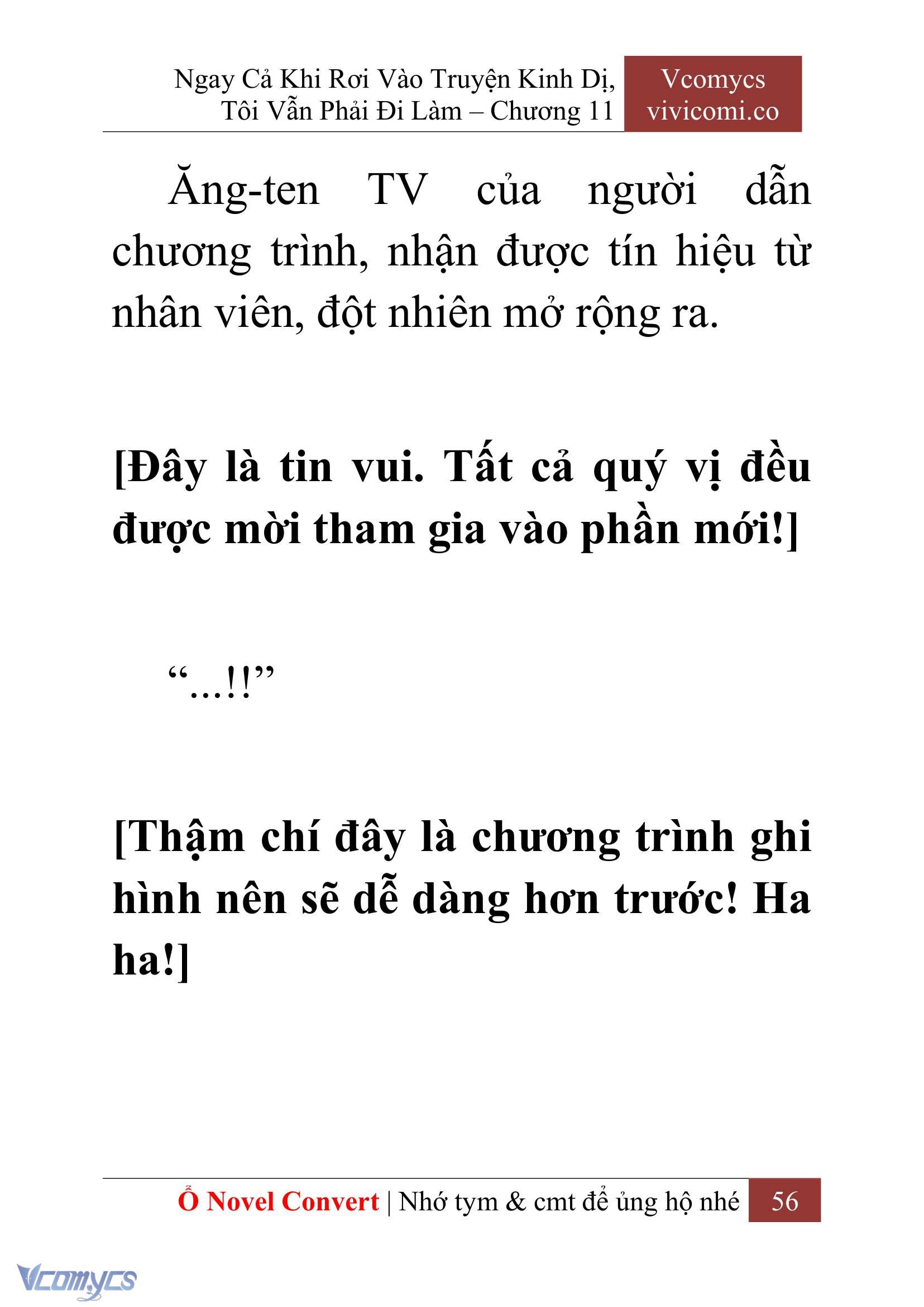 [Novel] Ngay Cả Khi Rơi Vào Truyện Kinh Dị, Tôi Vẫn Phải Đi Làm Chap 11 - Next Chap 12