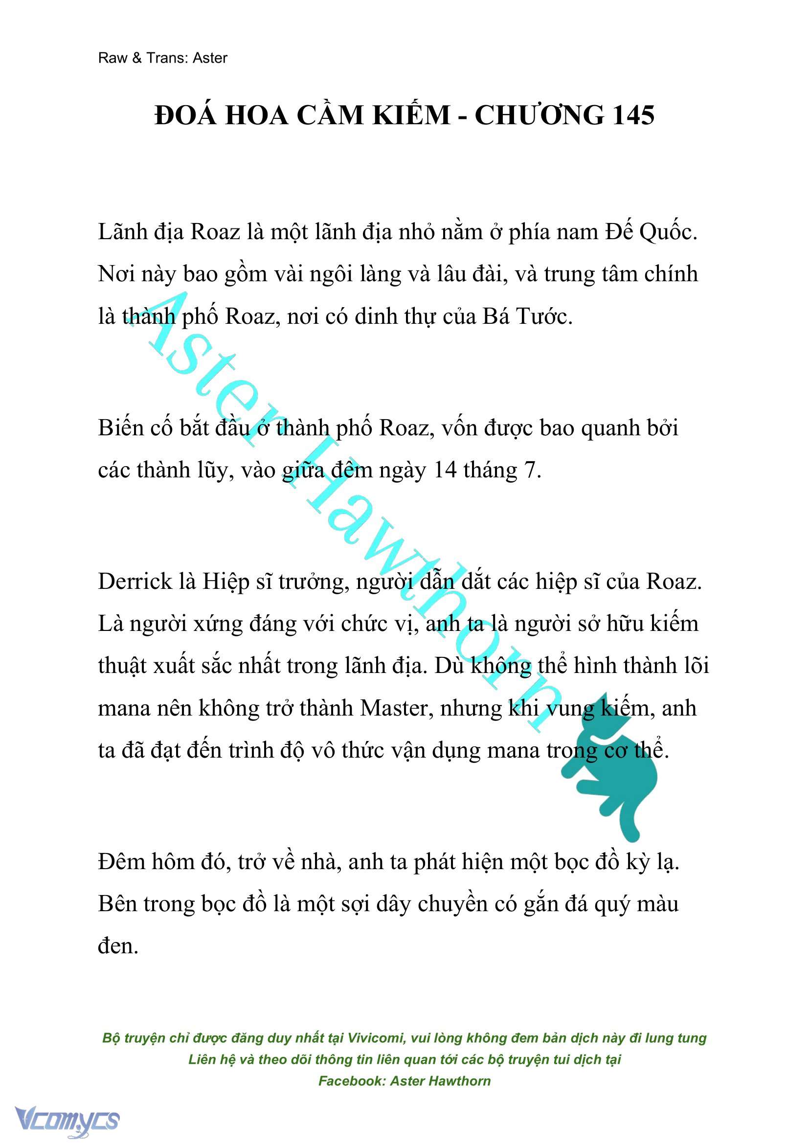 [NOVEL] Đóa Hoa Cầm Kiếm Chap 145 - Next Chap 146