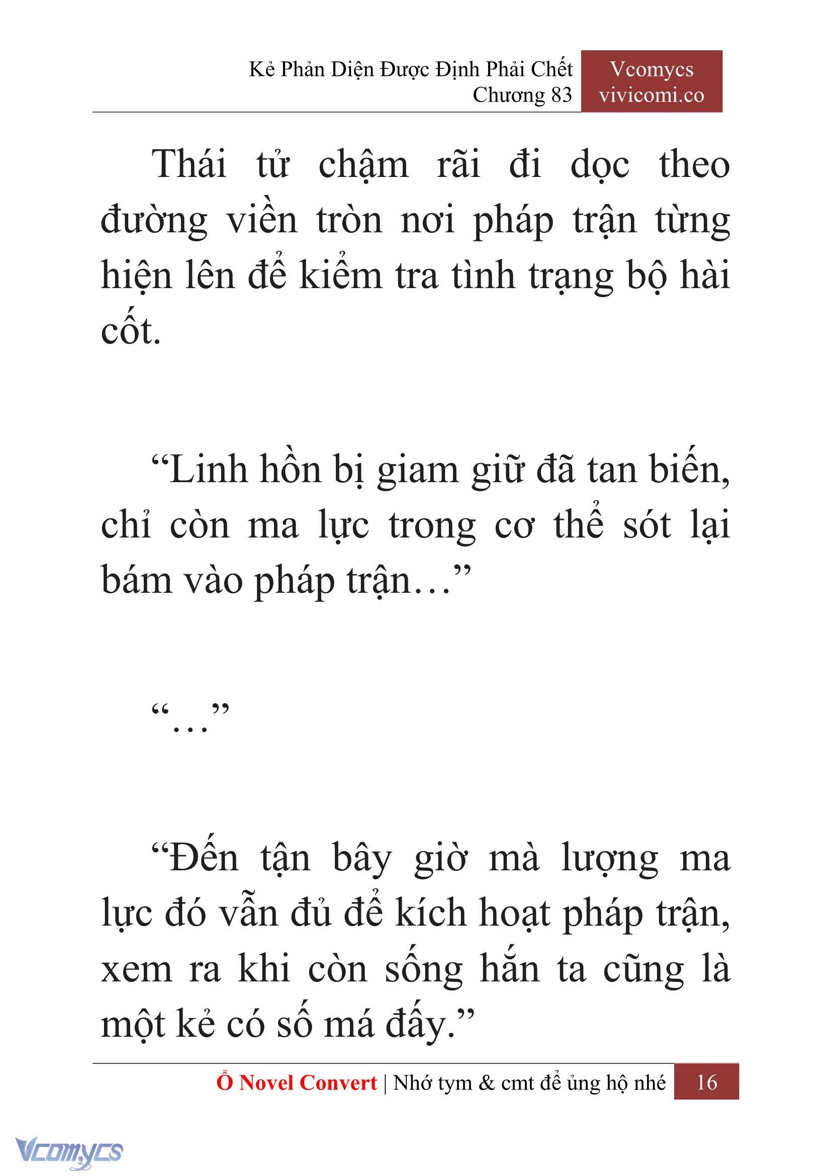 [Novel] Kẻ Phản Diện Được Định Phải Chết Chap 83 - Next Chap 84