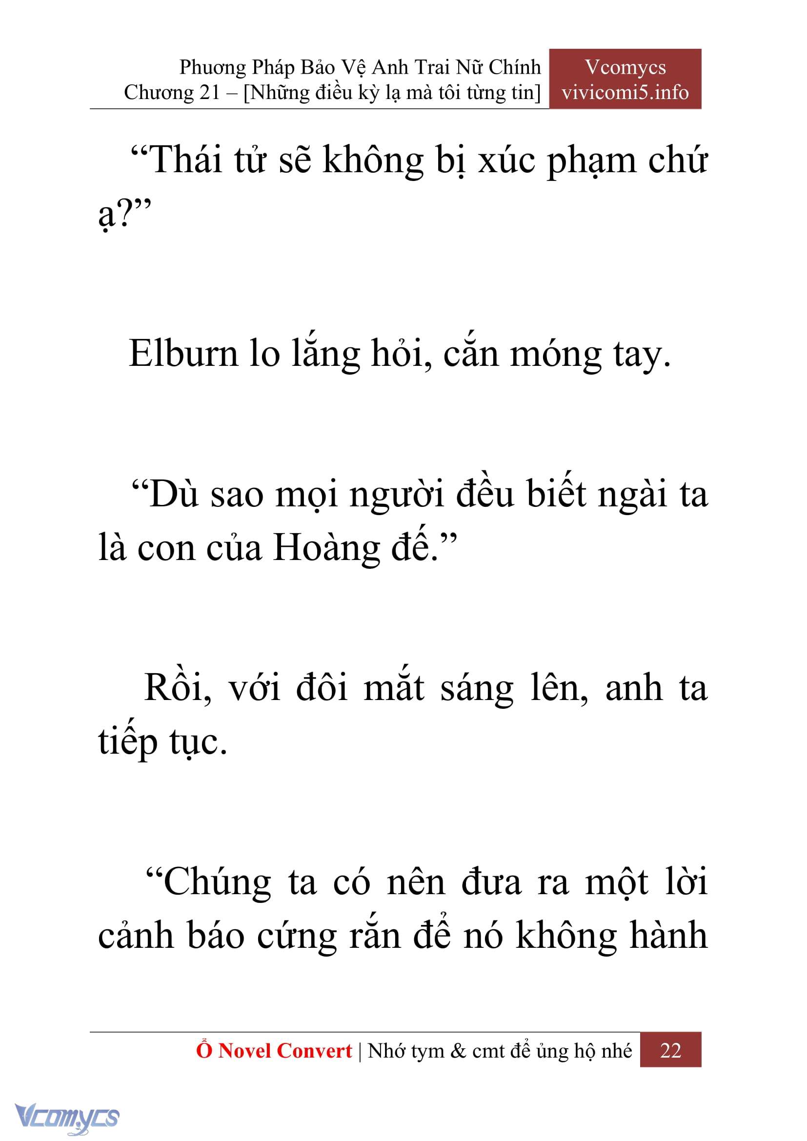 [Novel] Tôi Không Còn Là Đối Thủ Của Nam Chính Chap 21 - Trang 2