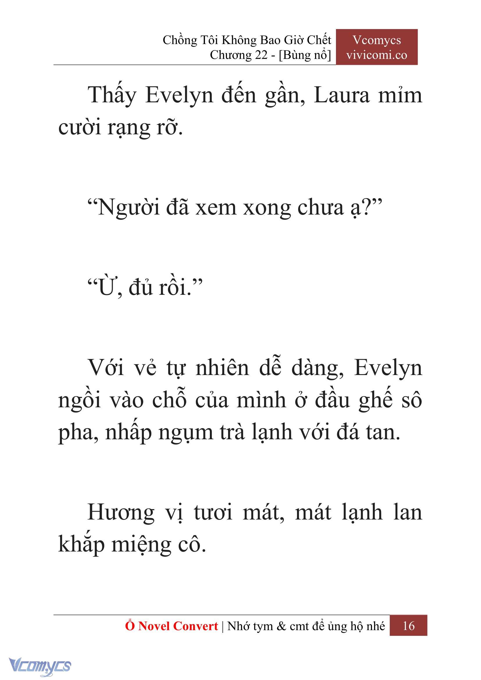 [Novel] Chồng Tôi Không Bao Giờ Chết Chap 22 - Trang 2