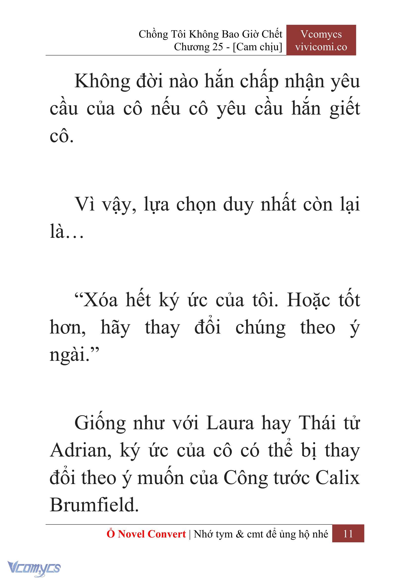 [Novel] Chồng Tôi Không Bao Giờ Chết Chap 25 - Trang 2