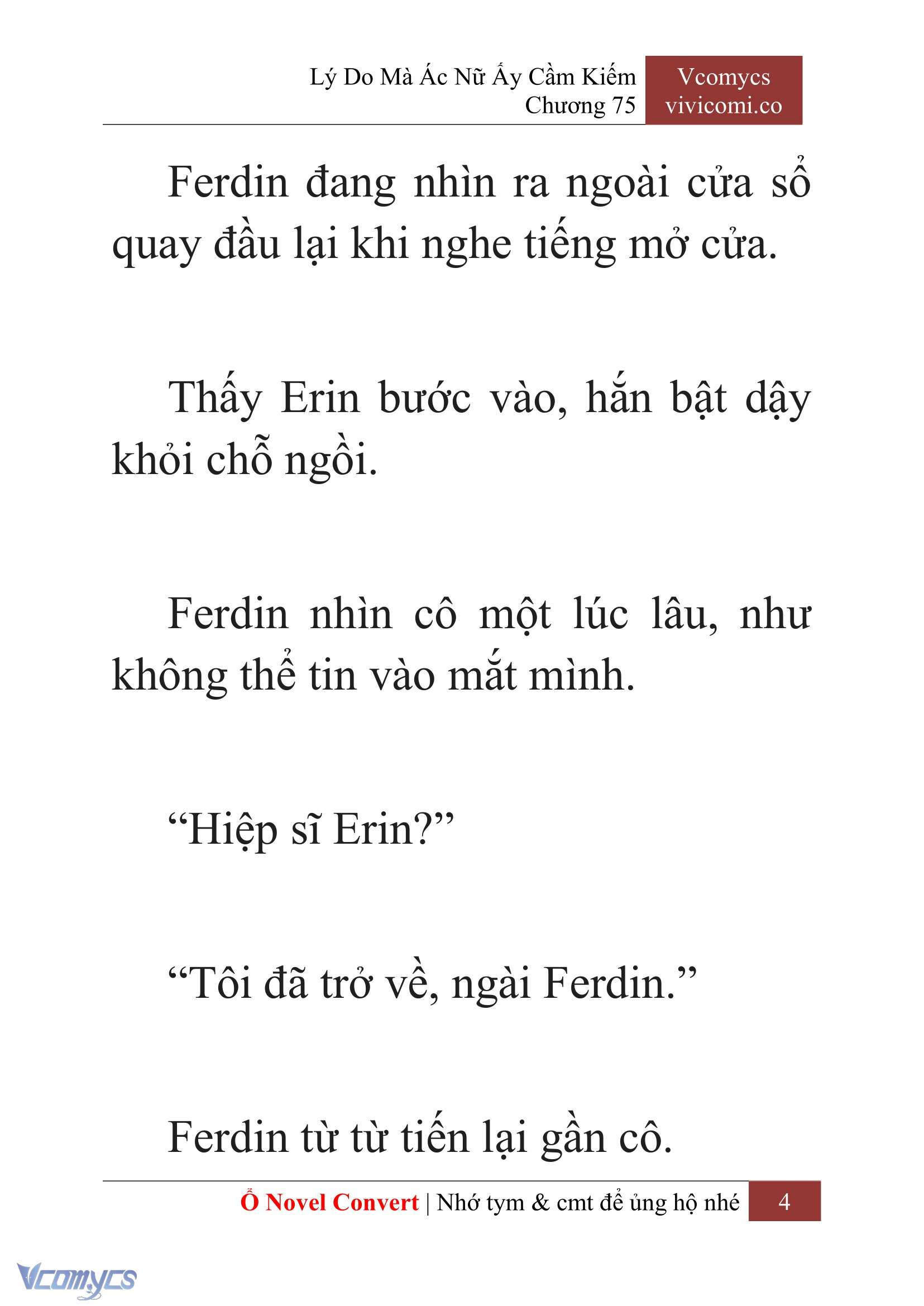 [Novel] Lý Do Mà Ác Nữ Ấy Cầm Kiếm Chap 75 - Next Chap 76