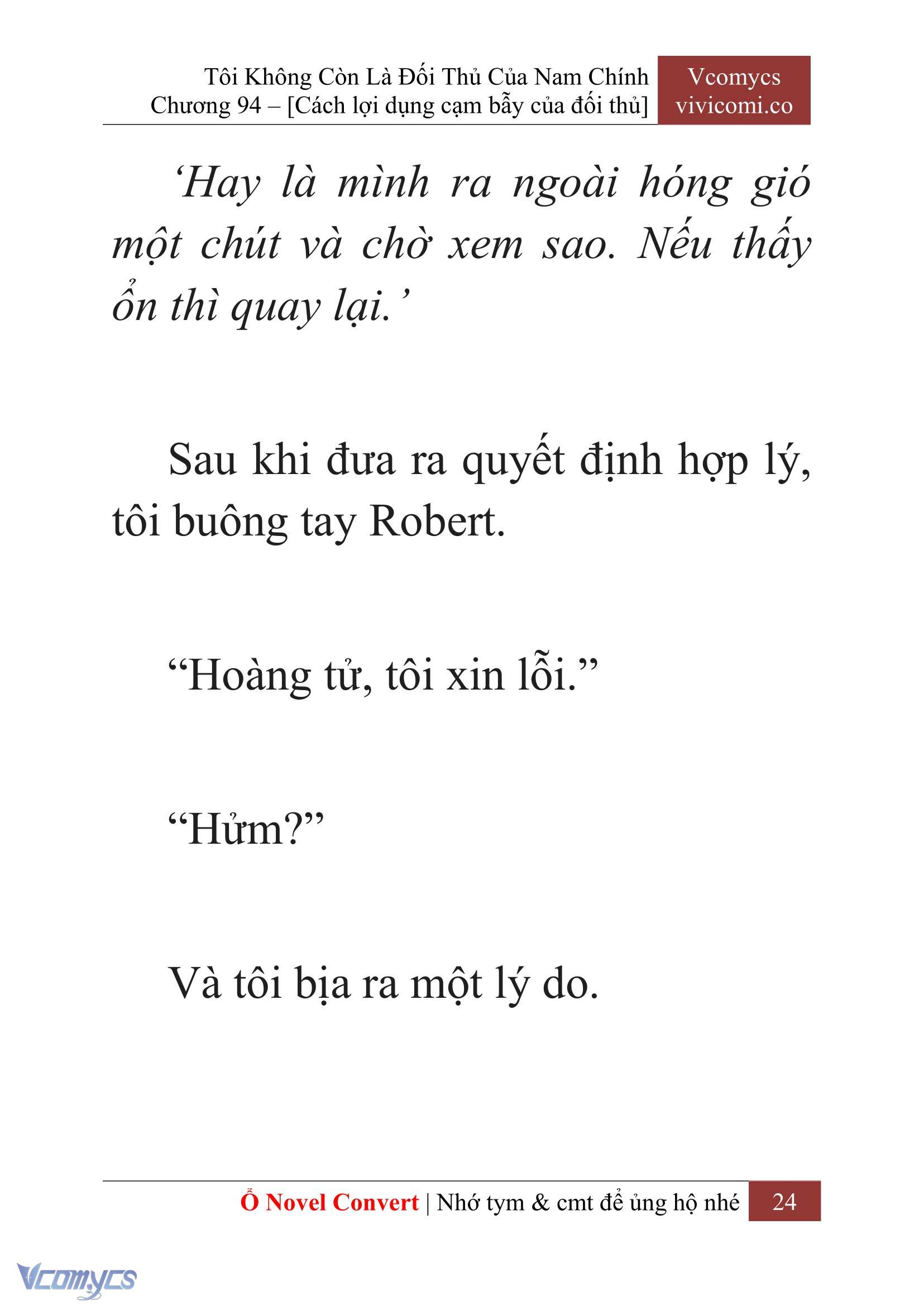 [Novel] Tôi Không Còn Là Đối Thủ Của Nam Chính Chap 94 - Trang 2