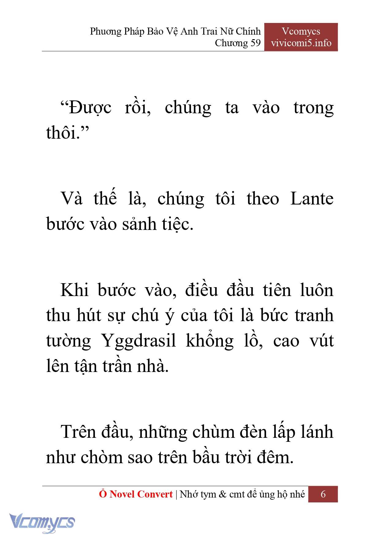 [Novel] Phương Pháp Bảo Vệ Anh Trai Nữ Chính Chap 59 - Next Chap 60