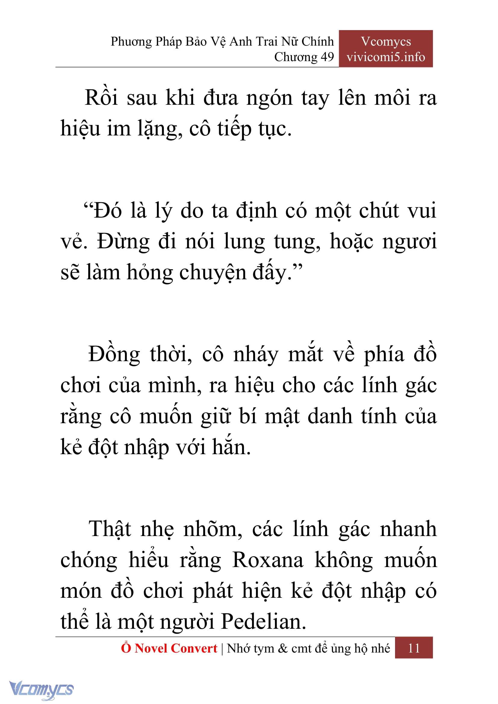 [Novel] Phương Pháp Bảo Vệ Anh Trai Nữ Chính Chap 49 - Next Chap 50