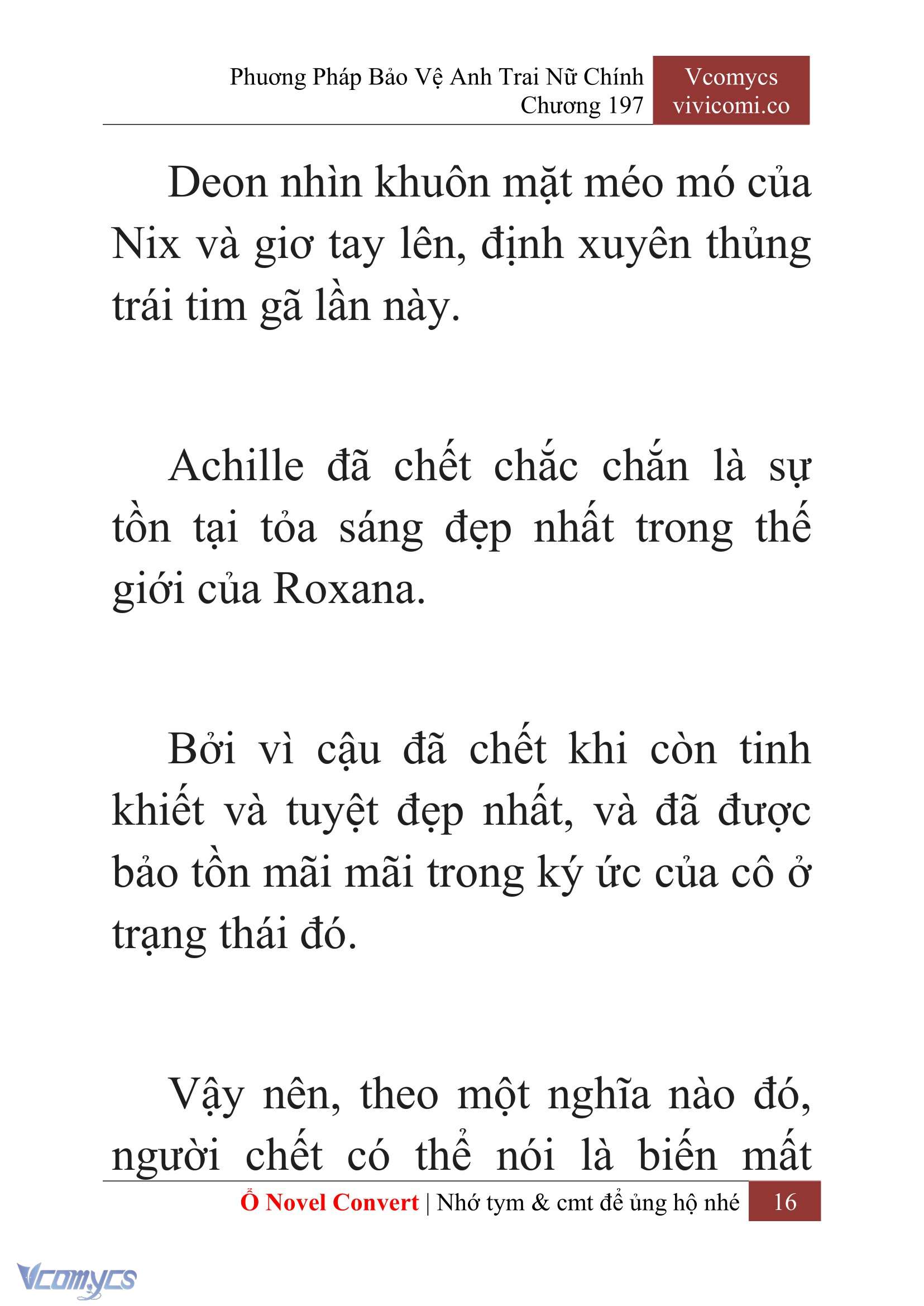 [Novel] Phương Pháp Bảo Vệ Anh Trai Nữ Chính Chap 197 - Trang 2