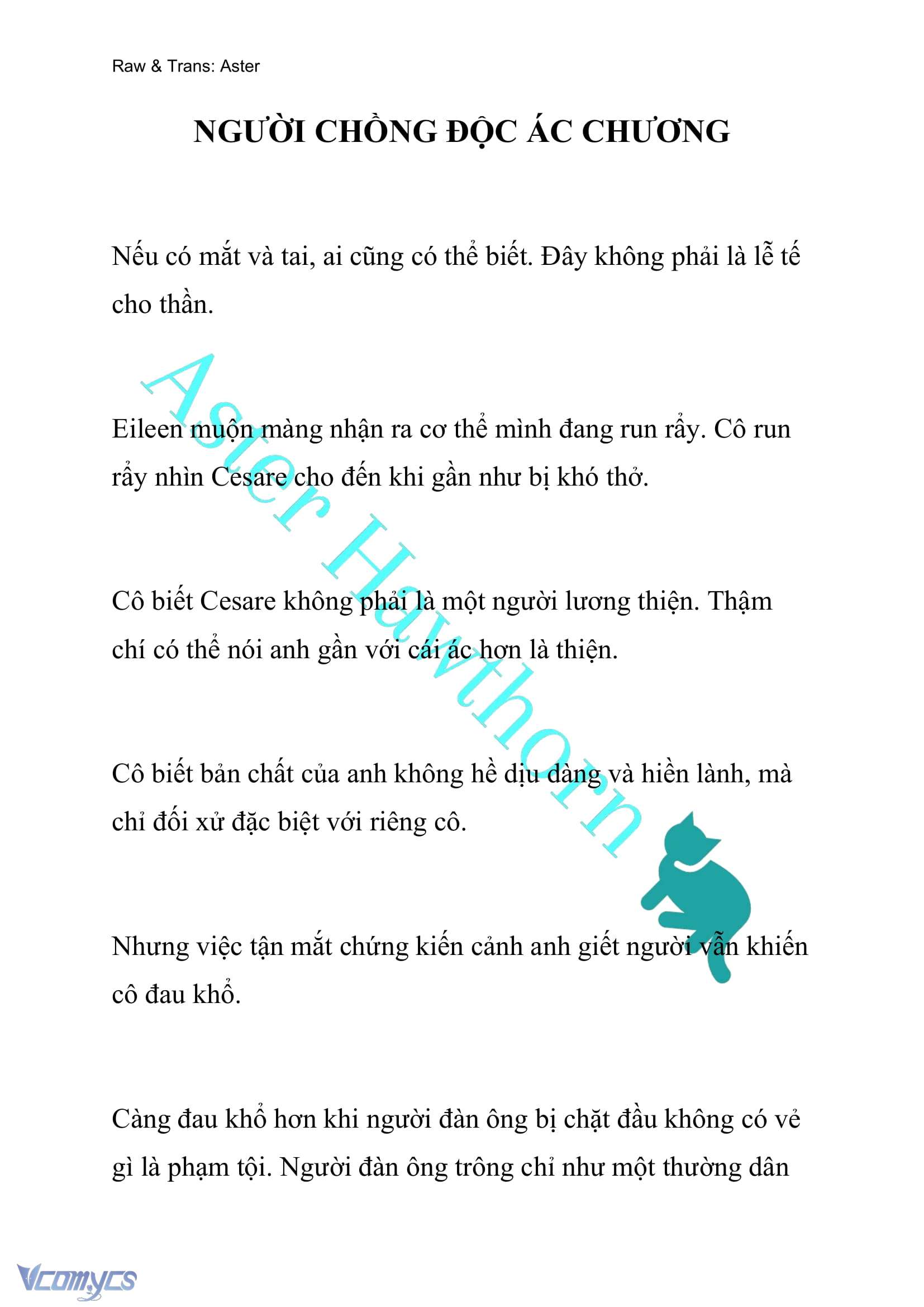 [NOVEL] Người Chồng Độc Ác Chap 161 - Next Chap 162