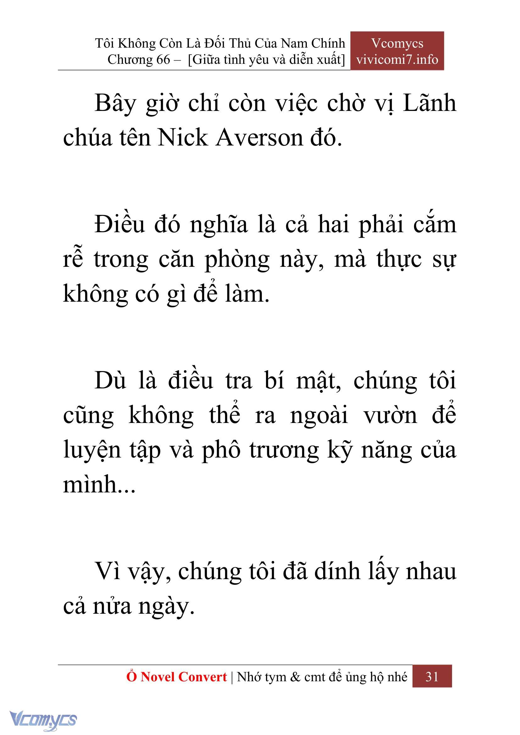 [Novel] Tôi Không Còn Là Đối Thủ Của Nam Chính Chap 66 - Trang 2