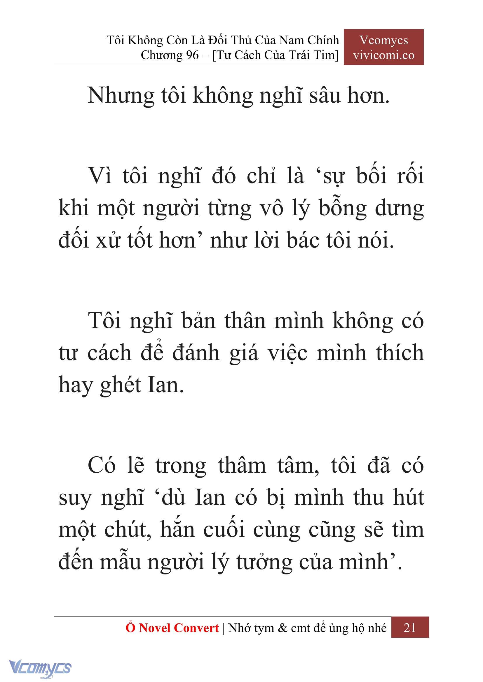 [Novel] Tôi Không Còn Là Đối Thủ Của Nam Chính Chap 96 - Trang 2