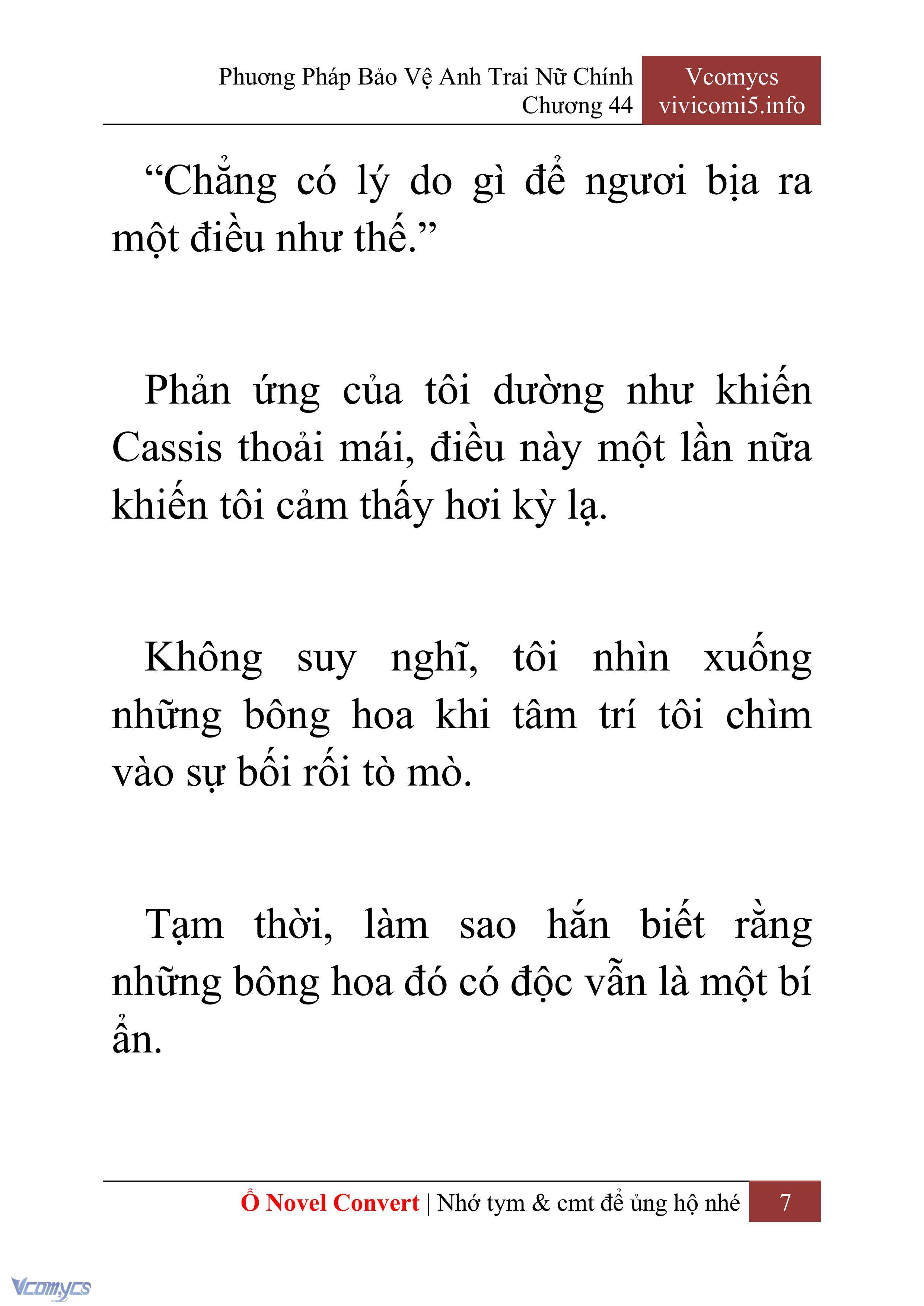 [Novel] Phương Pháp Bảo Vệ Anh Trai Nữ Chính Chap 44 - Next Chap 45