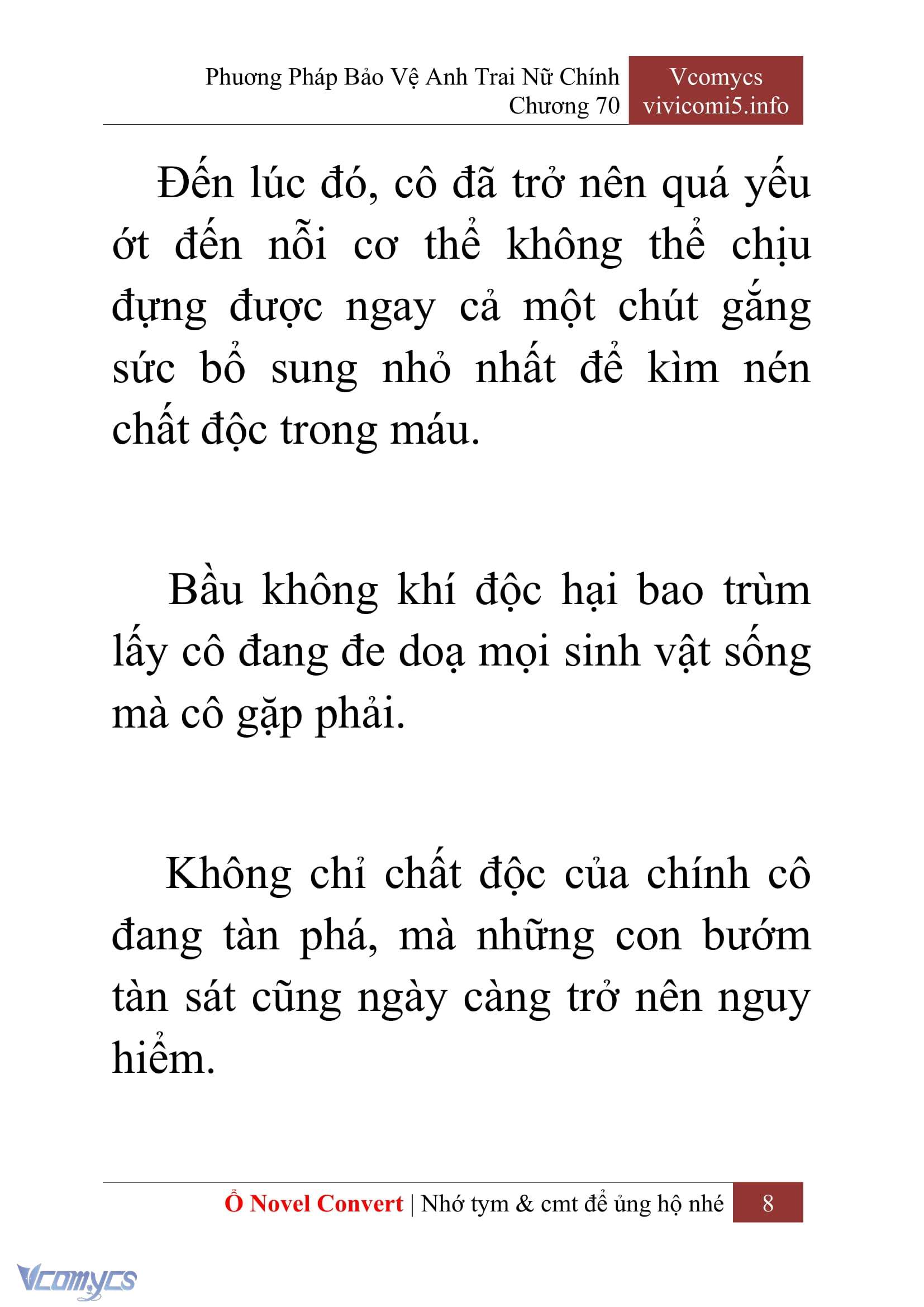 [Novel] Phương Pháp Bảo Vệ Anh Trai Nữ Chính Chap 70 - Next Chap 71