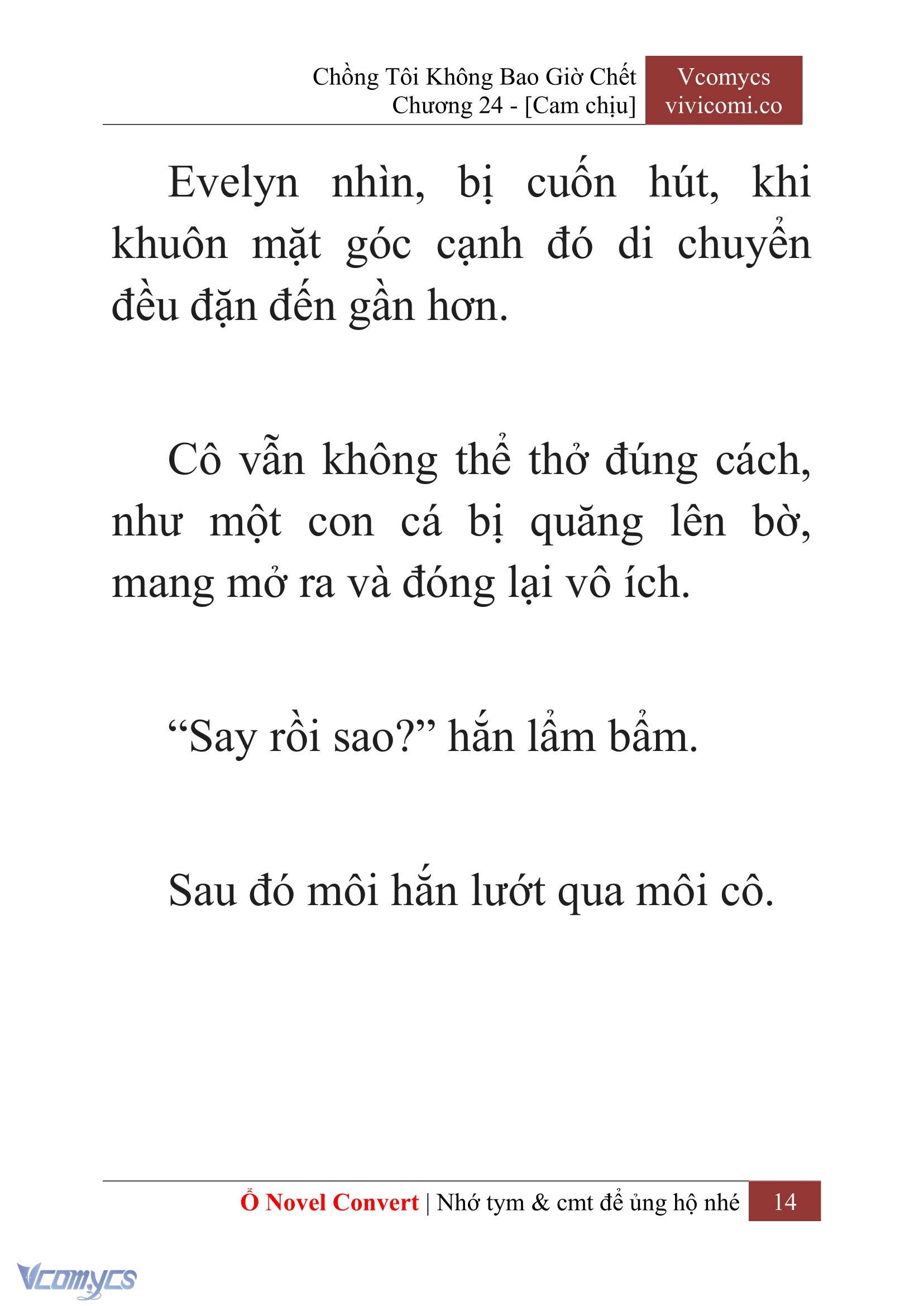 [Novel] Chồng Tôi Không Bao Giờ Chết Chap 24 - Trang 2