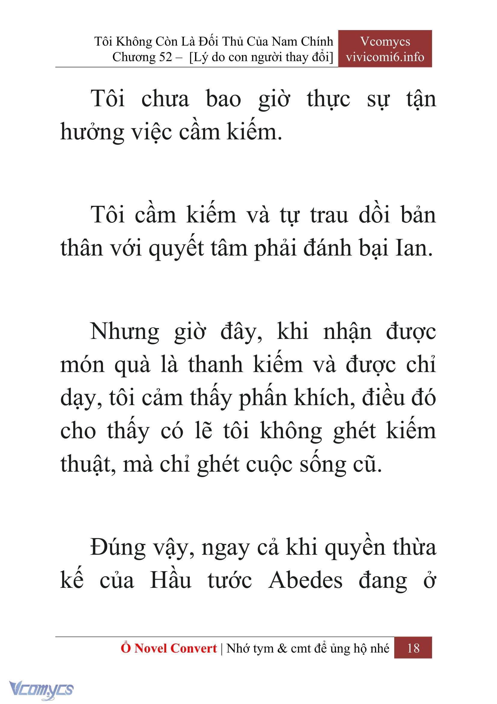 [Novel] Tôi Không Còn Là Đối Thủ Của Nam Chính Chap 52 - Trang 2