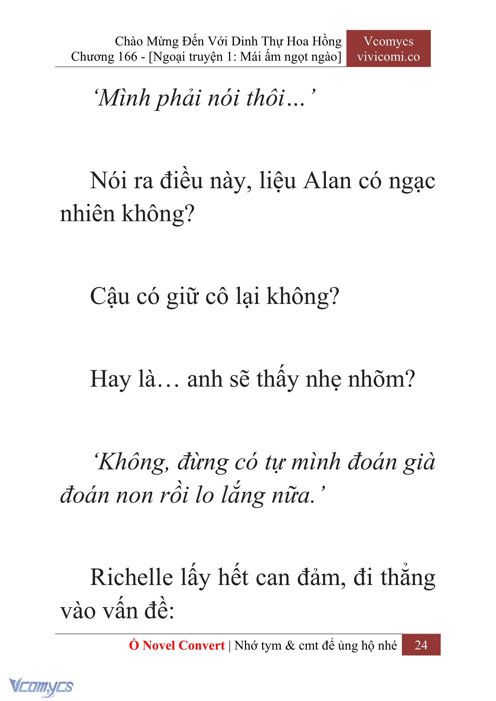 [Novel] Chào Mừng Đến Với Dinh Thự Hoa Hồng Chap 166 - Trang 2