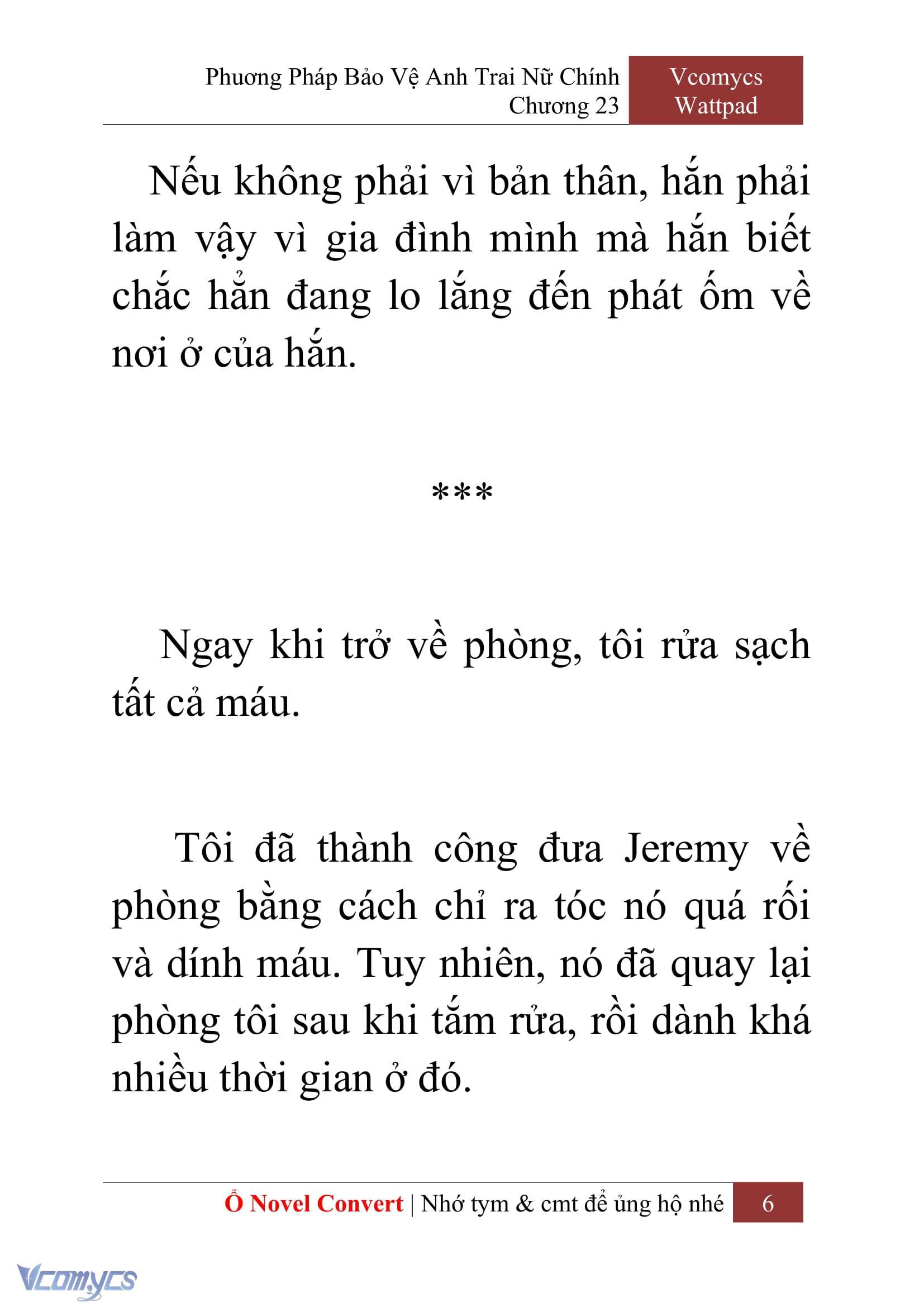 [Novel] Phương Pháp Bảo Vệ Anh Trai Nữ Chính Chap 23 - Next Chap 24