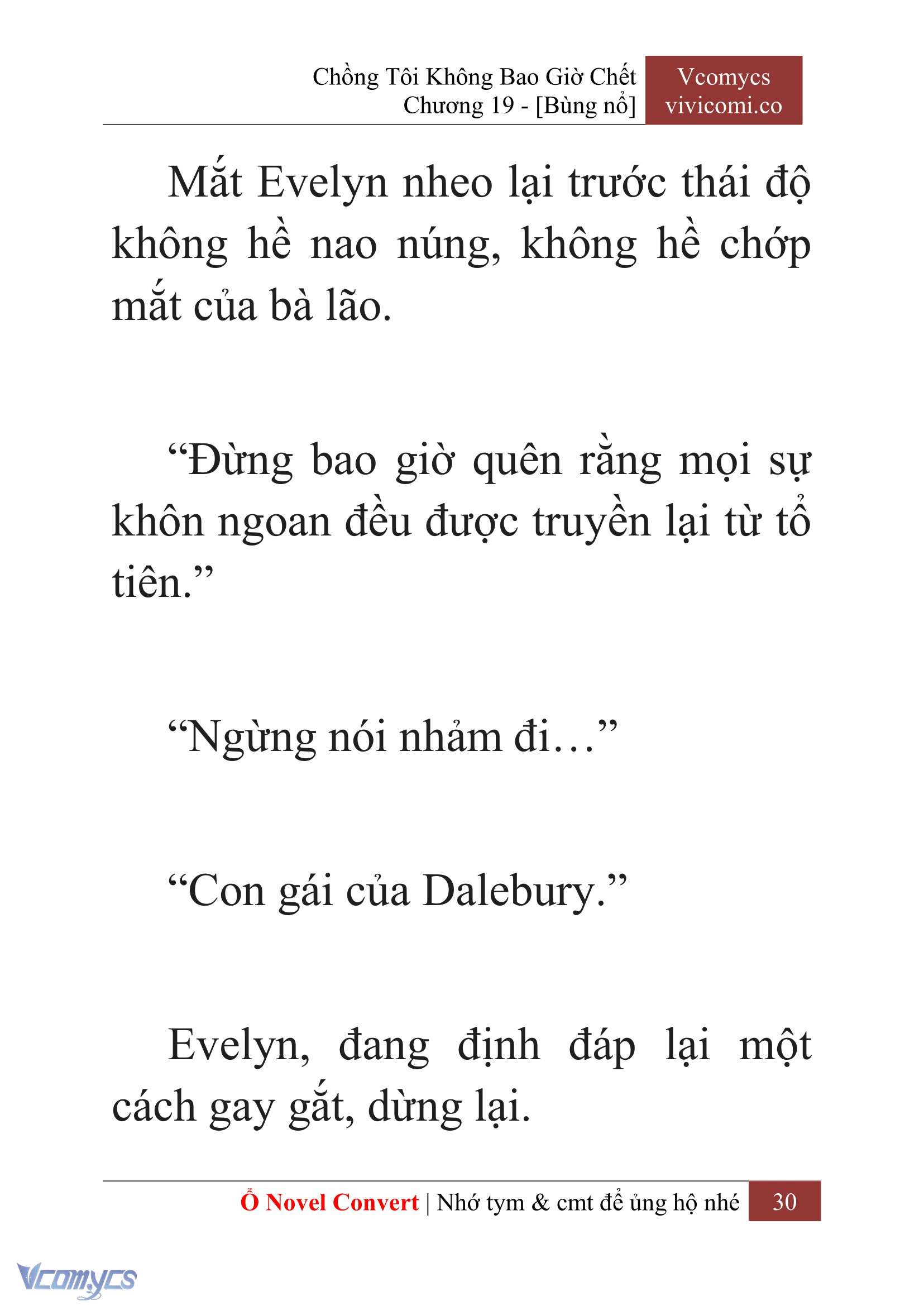 [Novel] Chồng Tôi Không Bao Giờ Chết Chap 19 - Trang 2