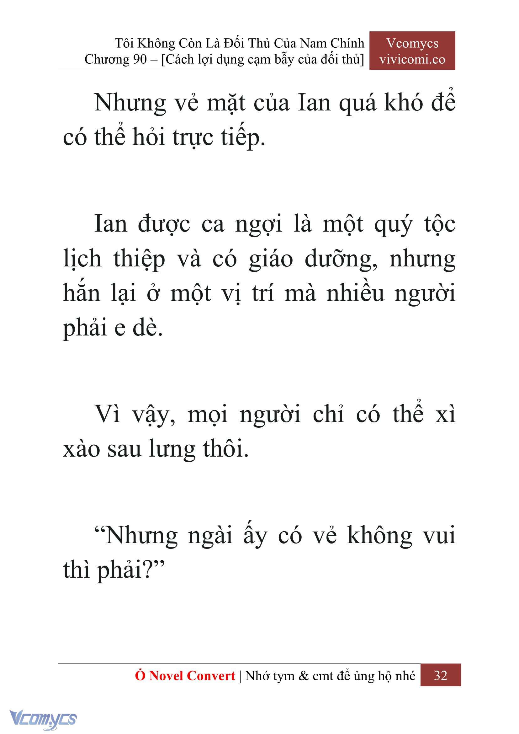 [Novel] Tôi Không Còn Là Đối Thủ Của Nam Chính Chap 90 - Trang 2