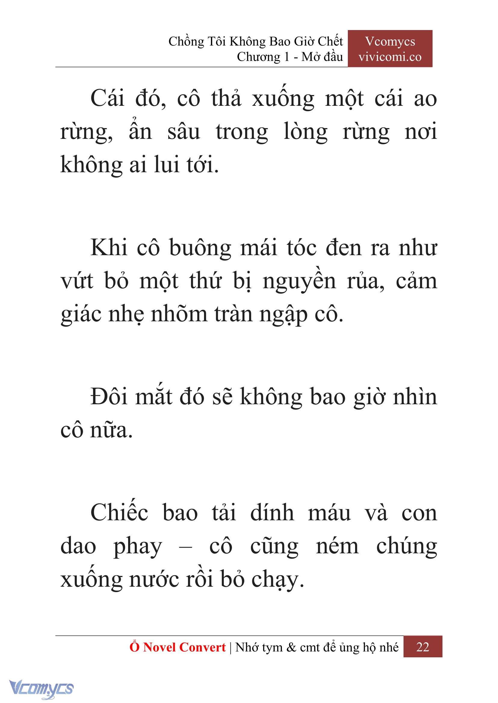 [Novel] Chồng Tôi Không Bao Giờ Chết Chap 1 - Next Chap 2