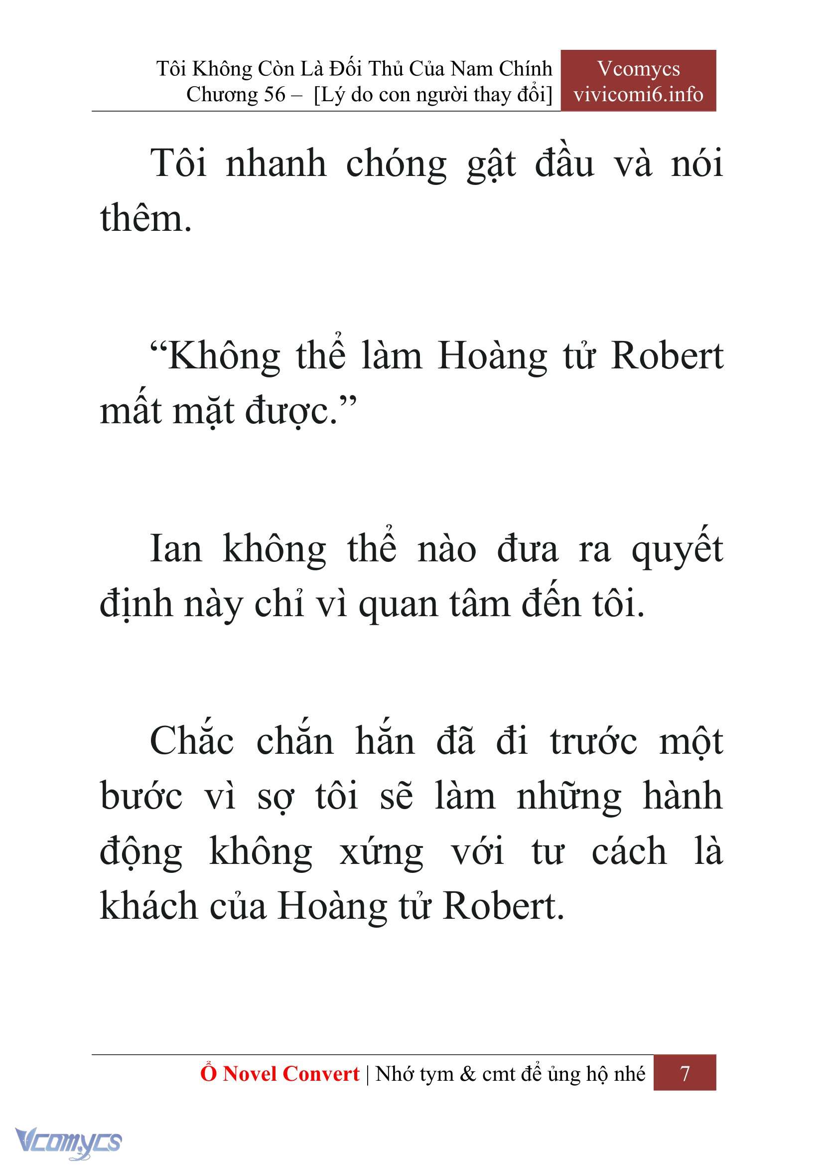 [Novel] Tôi Không Còn Là Đối Thủ Của Nam Chính Chap 56 - Trang 2