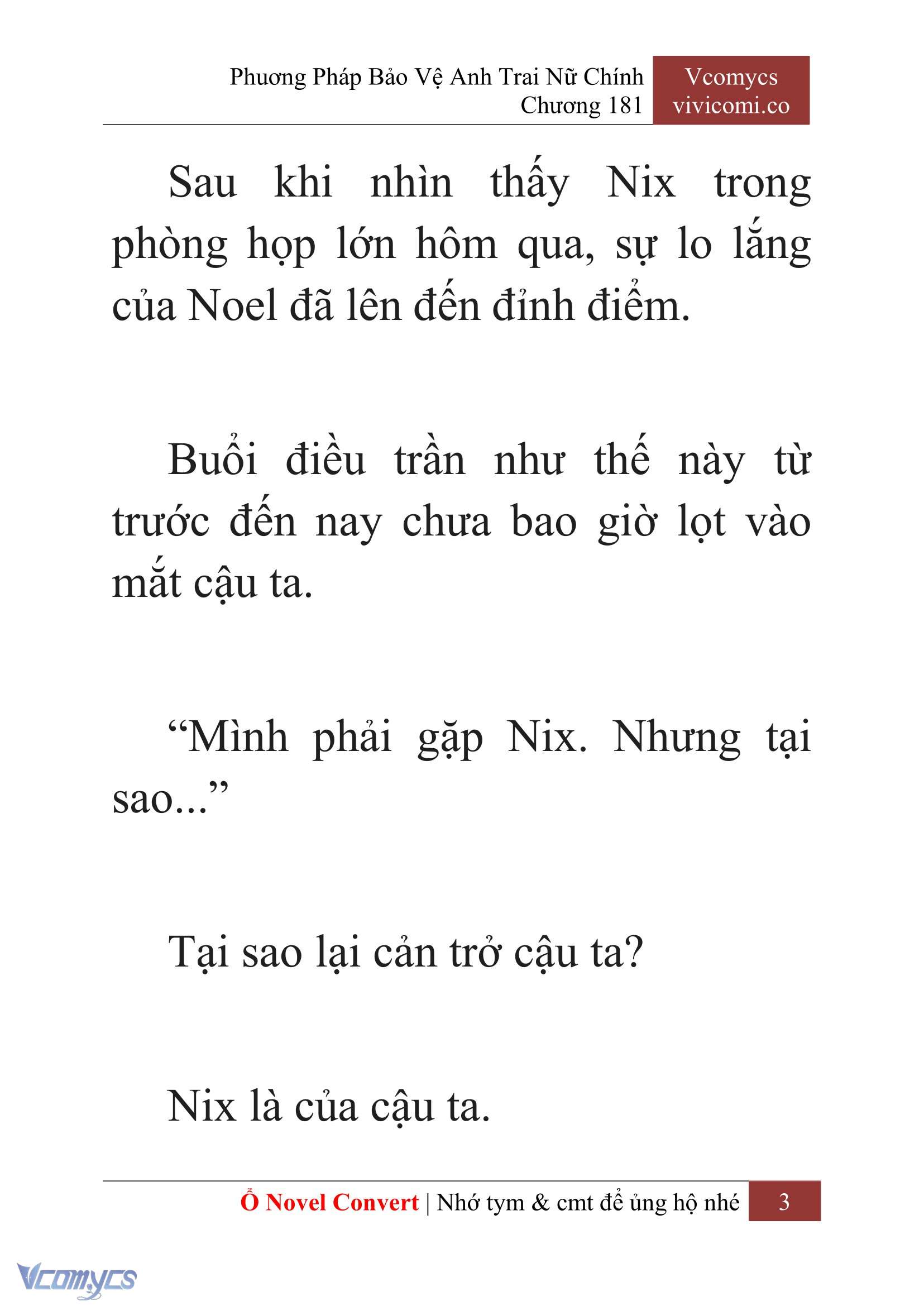 [Novel] Phương Pháp Bảo Vệ Anh Trai Nữ Chính Chap 181 - Next Chap 182