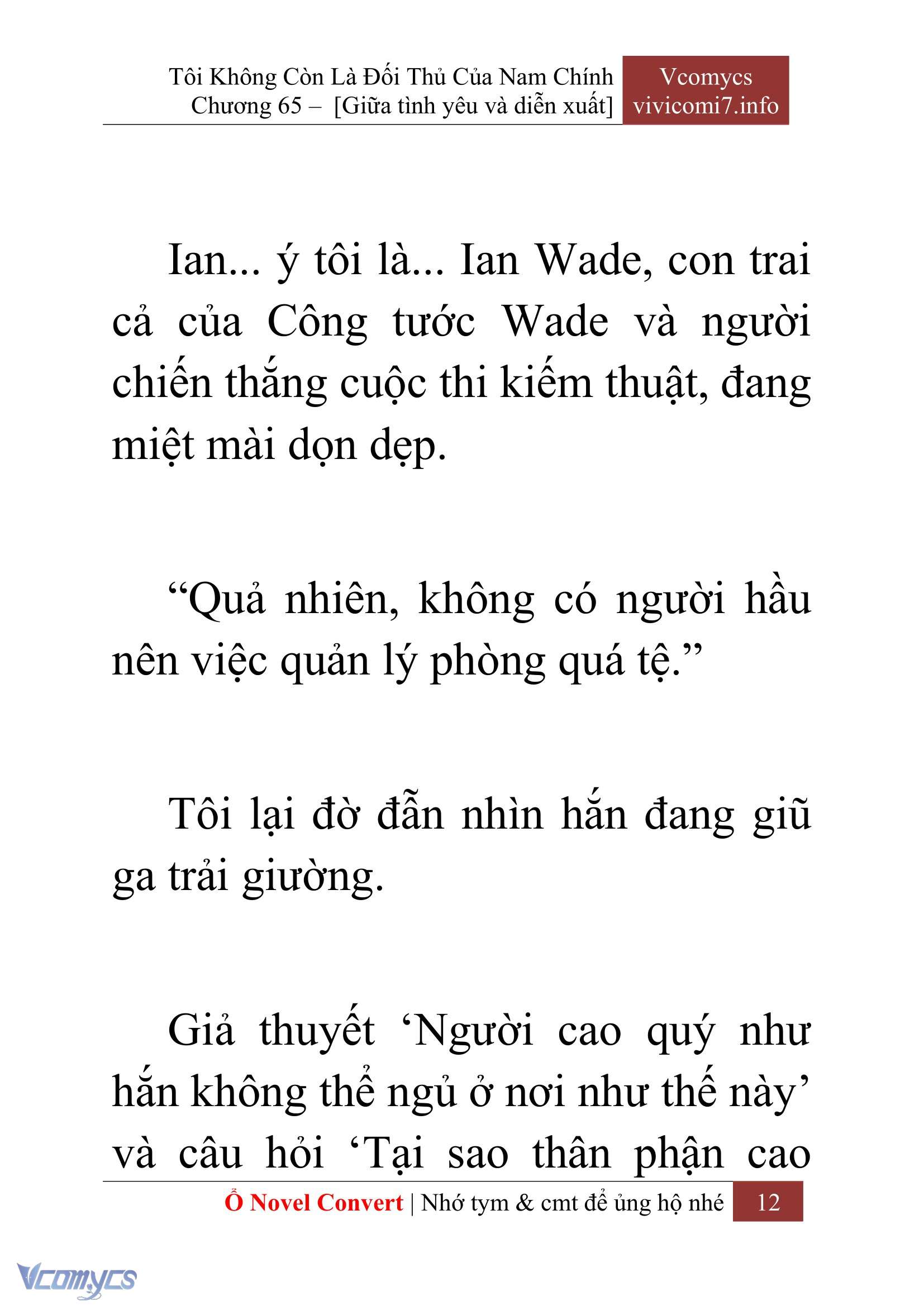 [Novel] Tôi Không Còn Là Đối Thủ Của Nam Chính Chap 65 - Trang 2