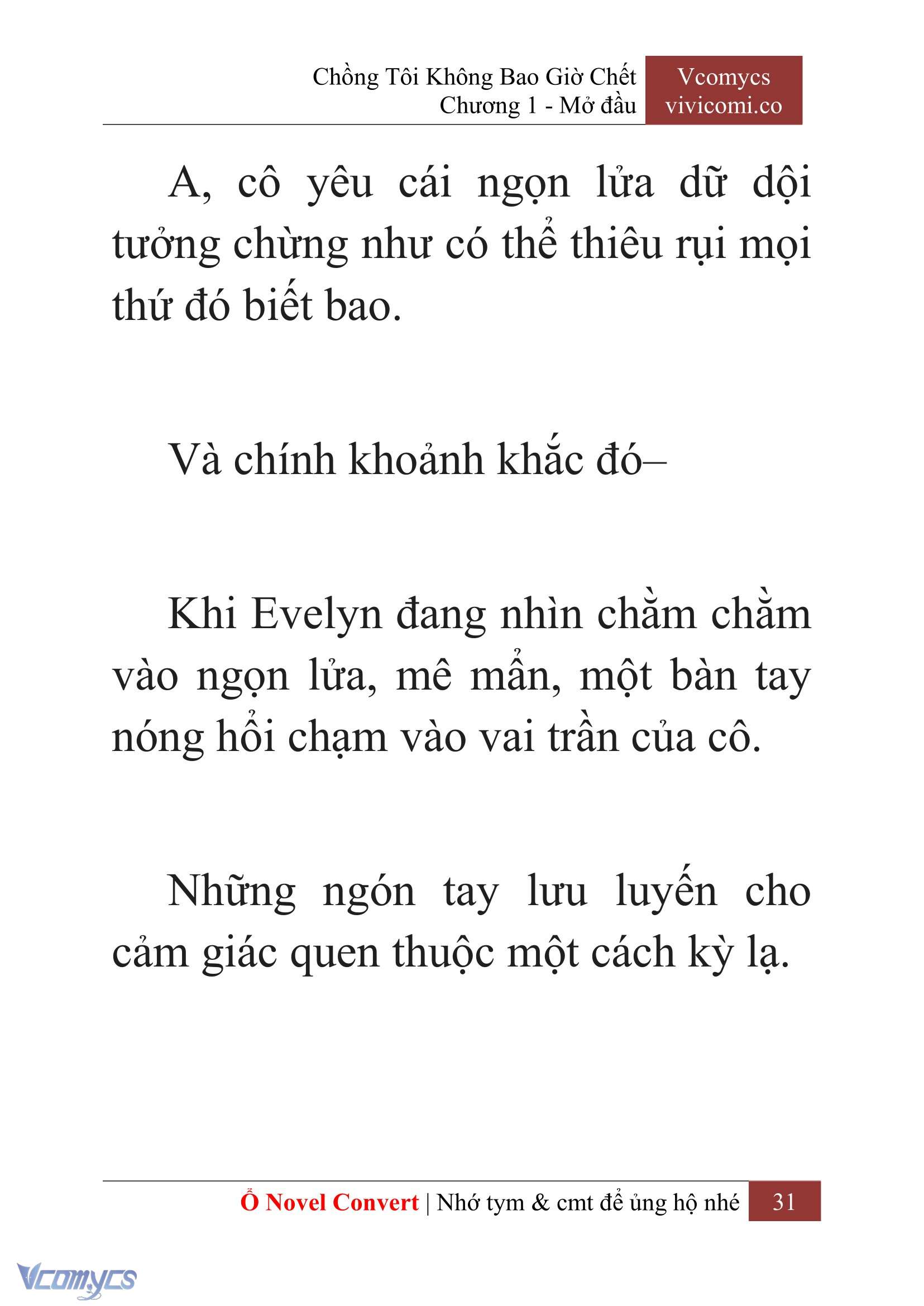 [Novel] Chồng Tôi Không Bao Giờ Chết Chap 1 - Next Chap 2