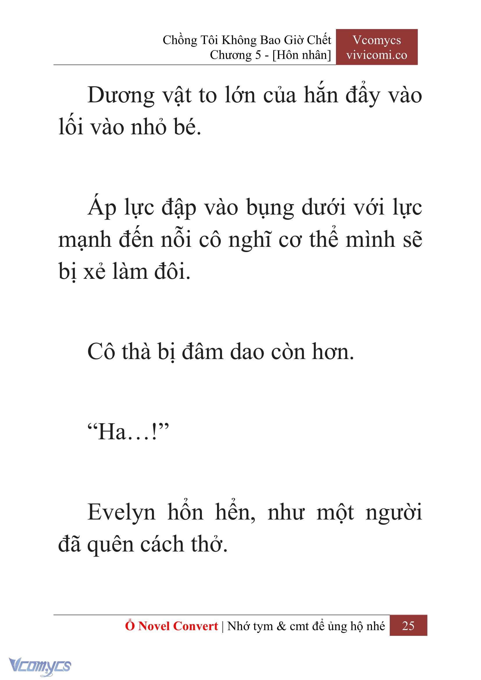 [Novel] Chồng Tôi Không Bao Giờ Chết Chap 5 - Next Chap 6