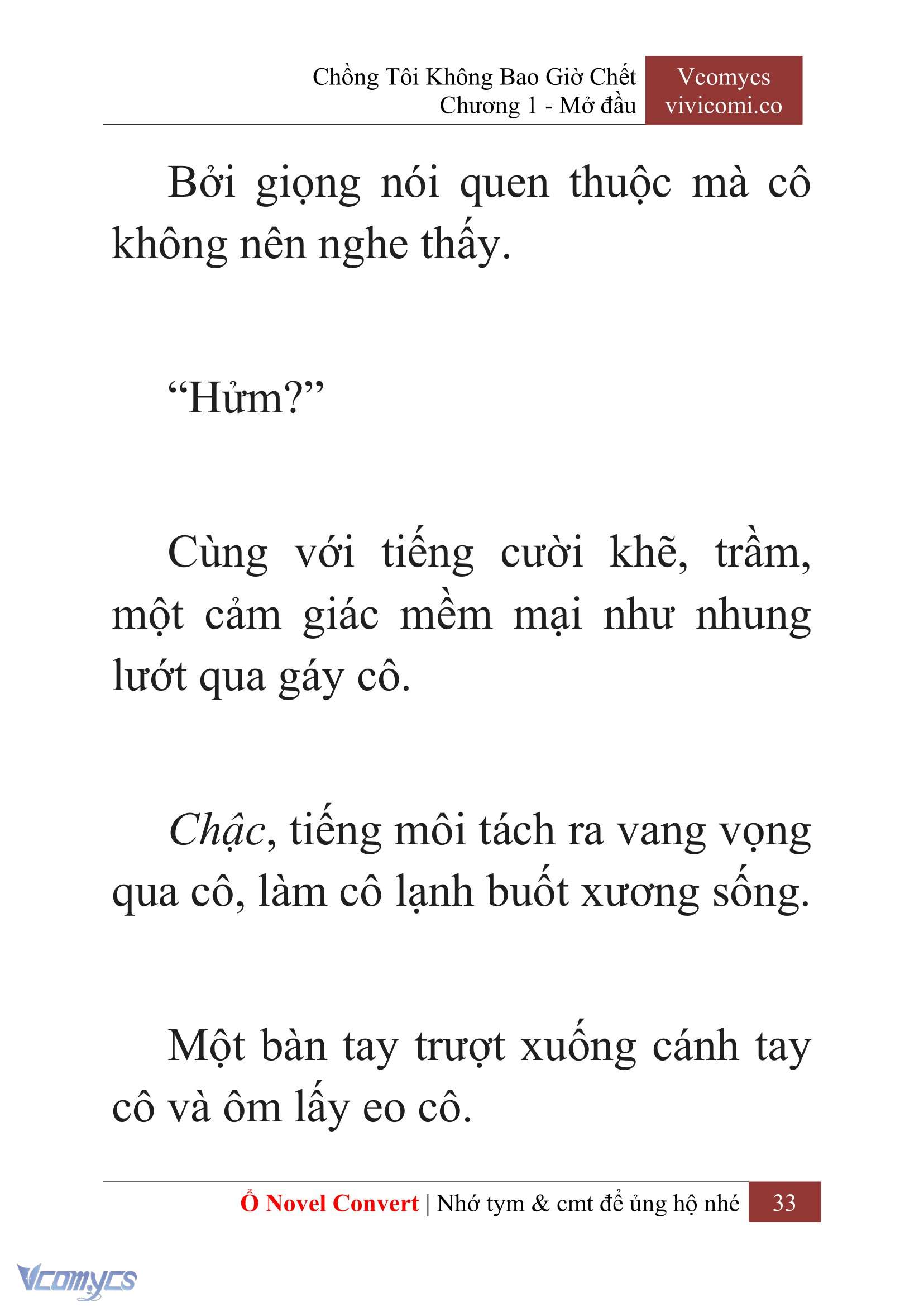 [Novel] Chồng Tôi Không Bao Giờ Chết Chap 1 - Next Chap 2