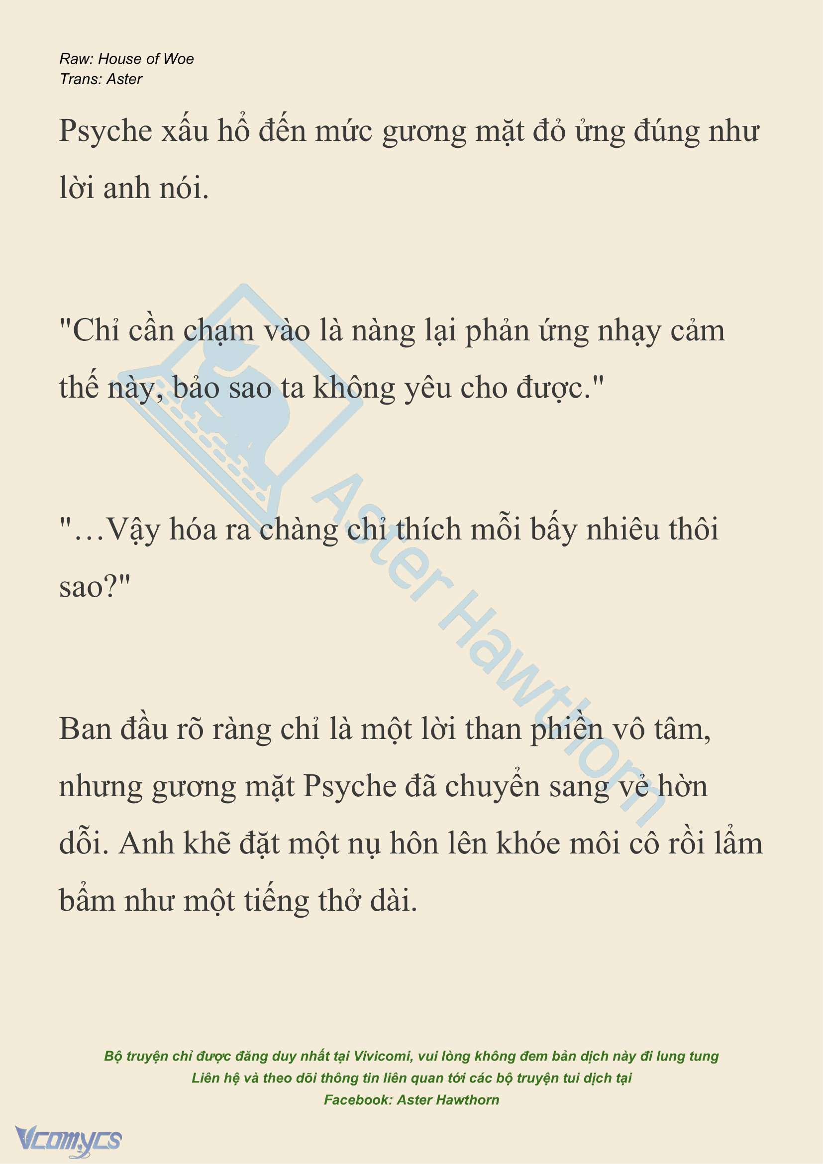 [NOVEL] Dành Cho Các Nữ Thần: Dành cho Psyche Chap 24 - Trang 2