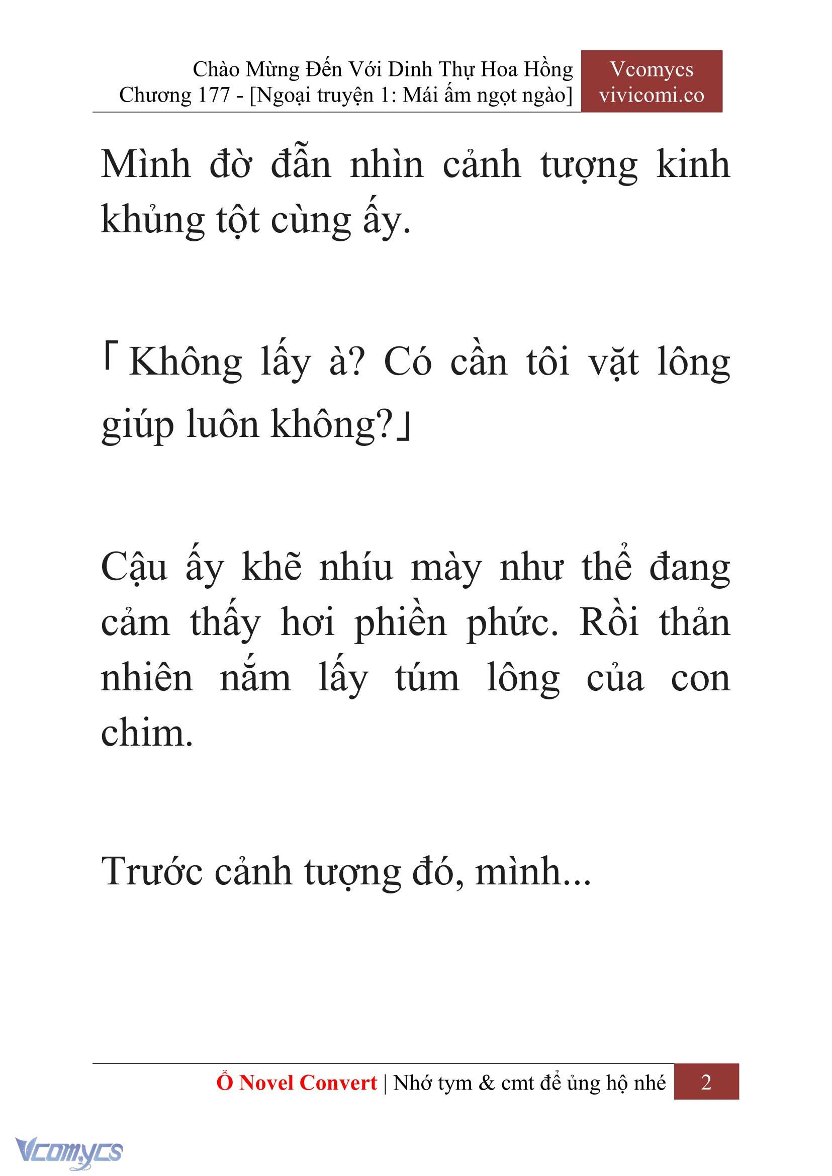 [Novel] Chào Mừng Đến Với Dinh Thự Hoa Hồng Chap 177 - Trang 2