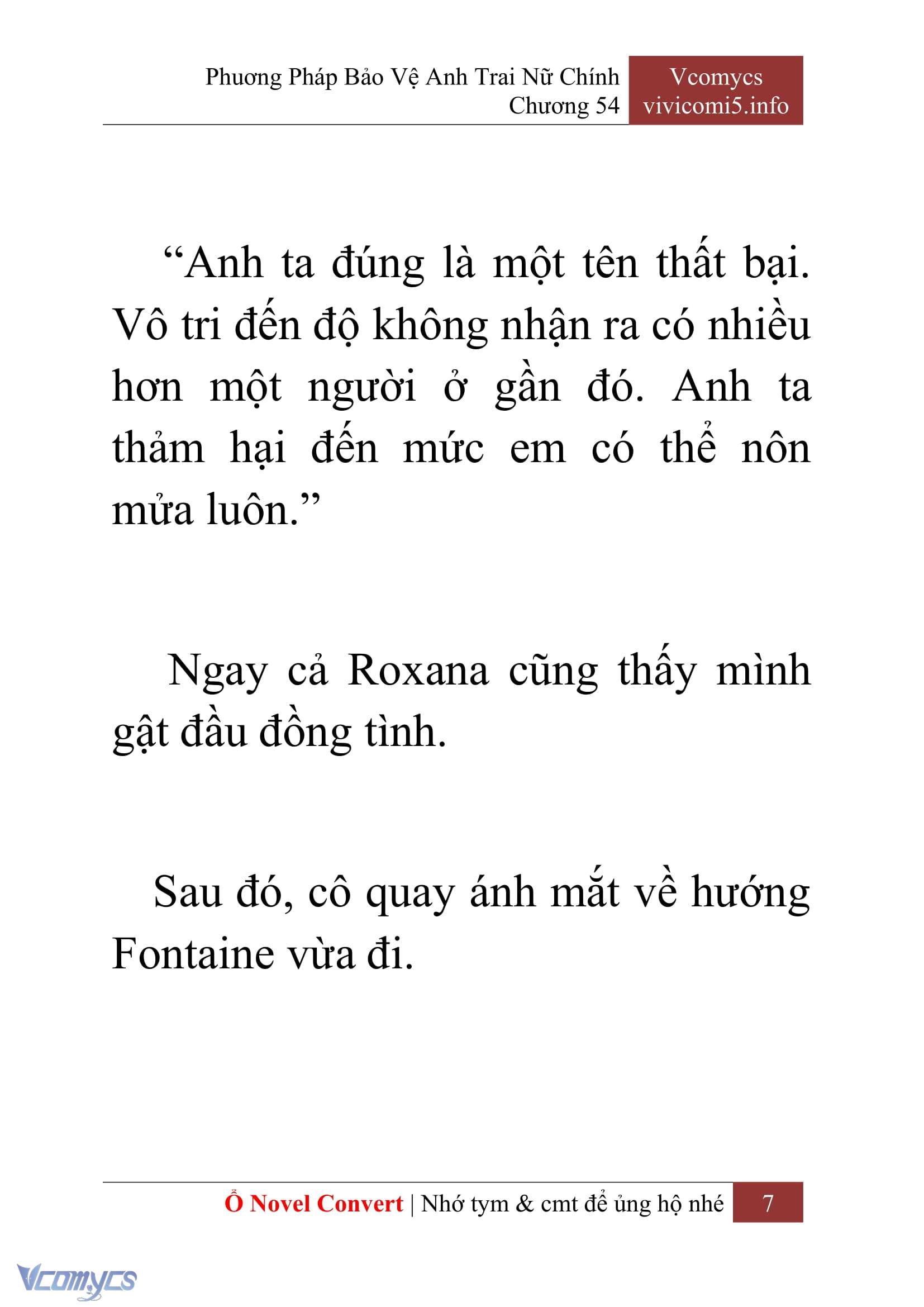 [Novel] Phương Pháp Bảo Vệ Anh Trai Nữ Chính Chap 54 - Next Chap 55